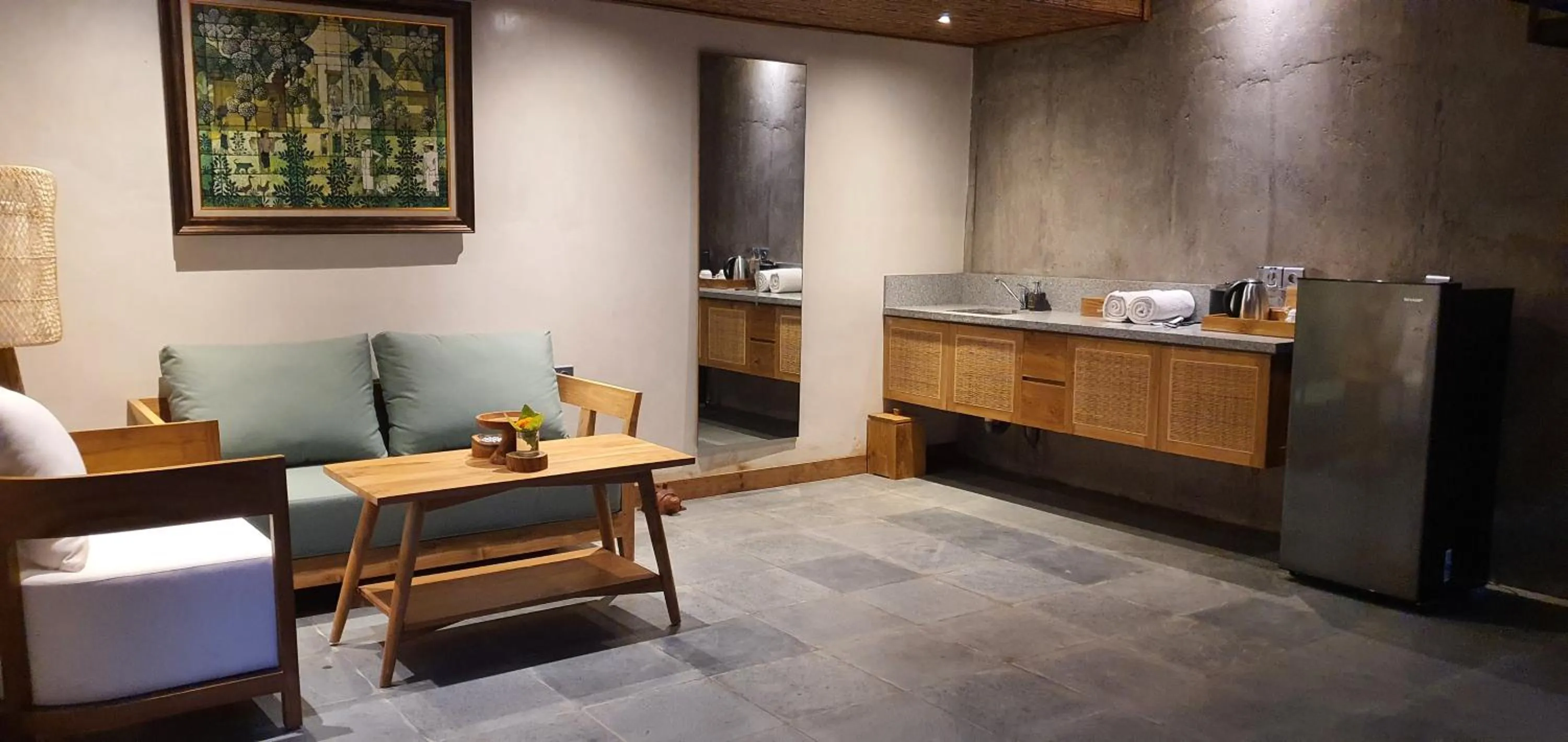 Kitchen or kitchenette in Purana Boutique Resort