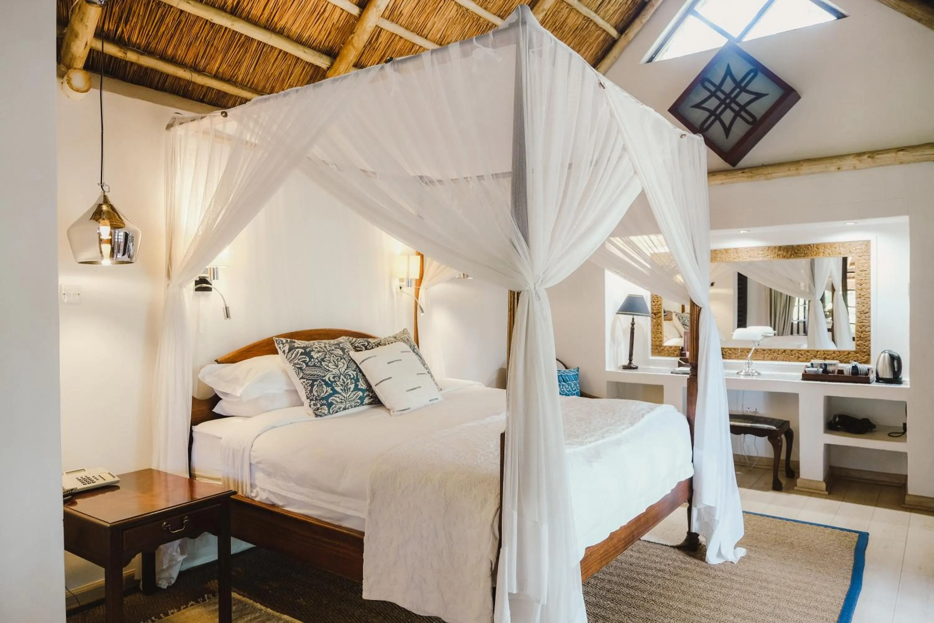 Bedroom in Amanzi Lodge
