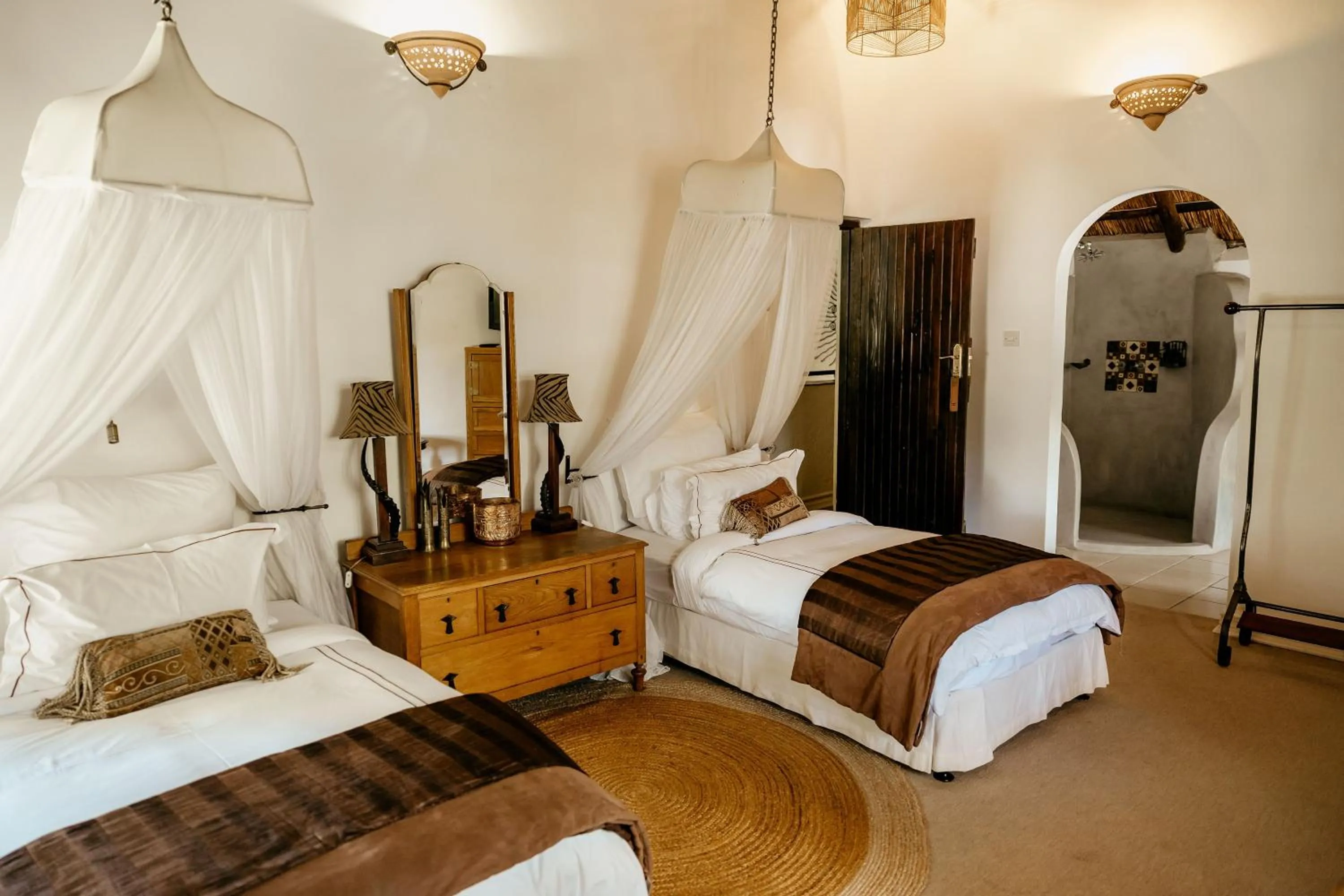 Bedroom in Amanzi Lodge