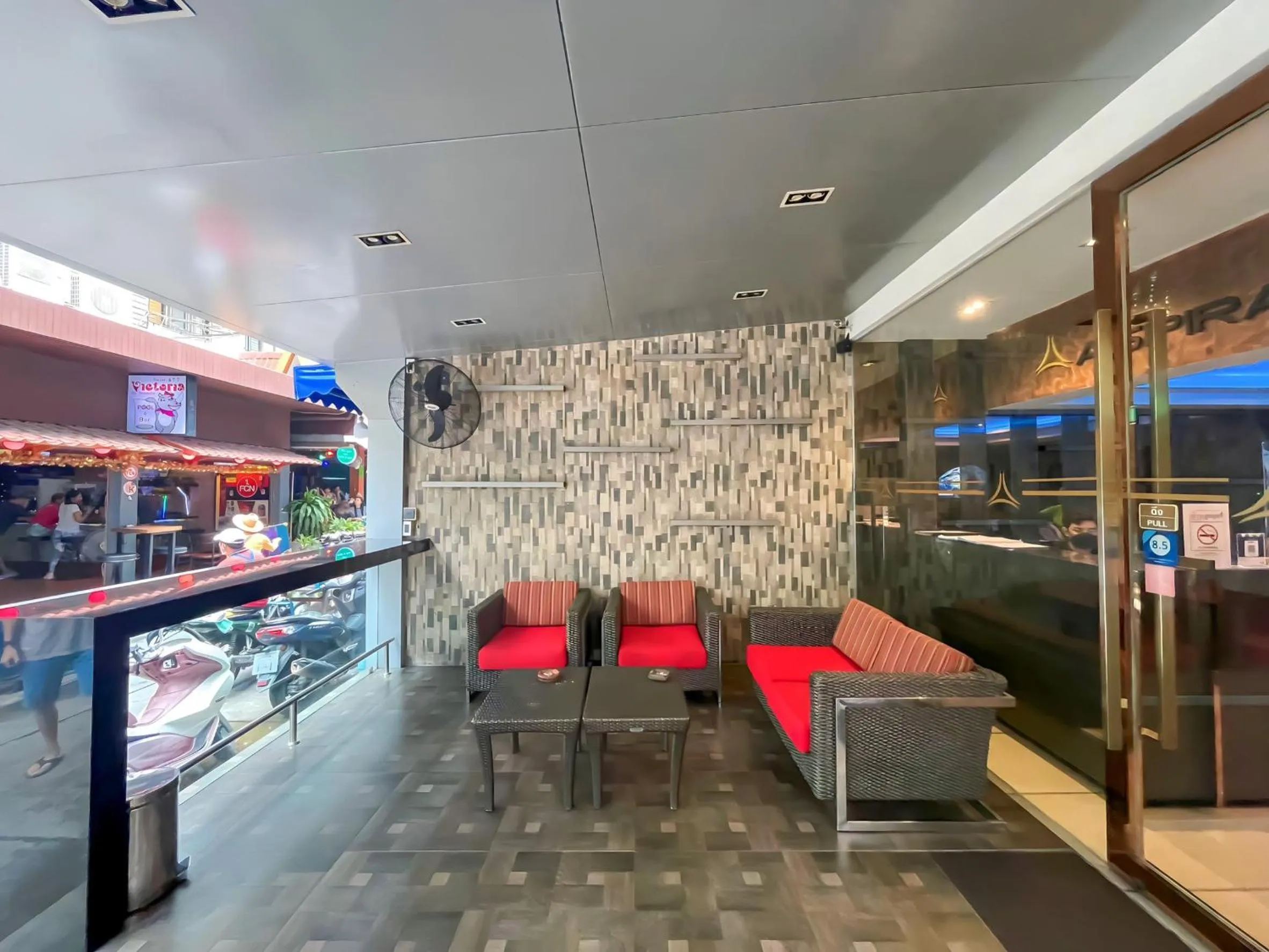 Seating area in Aspira Sukhumvit