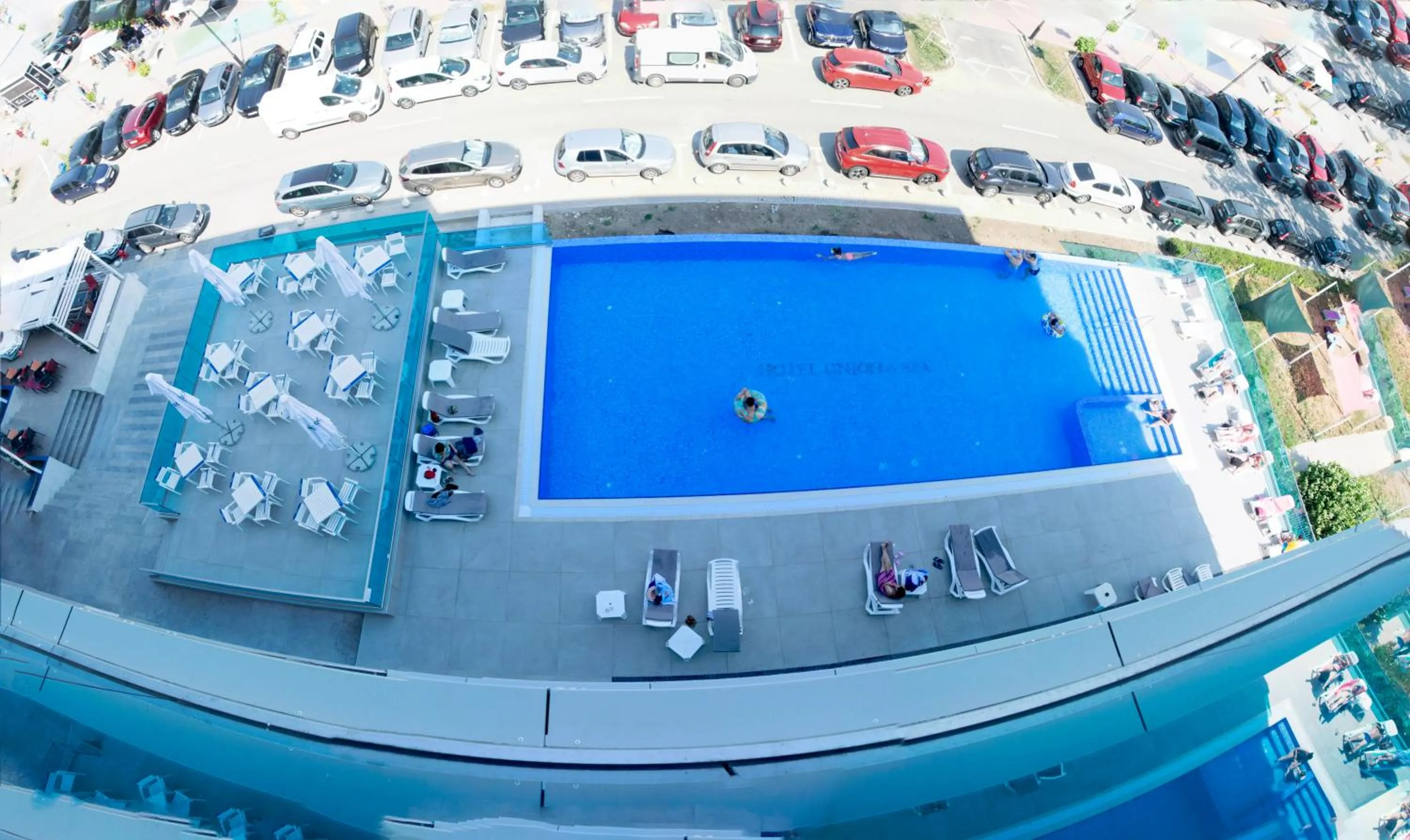 Pool view in Hotel Union