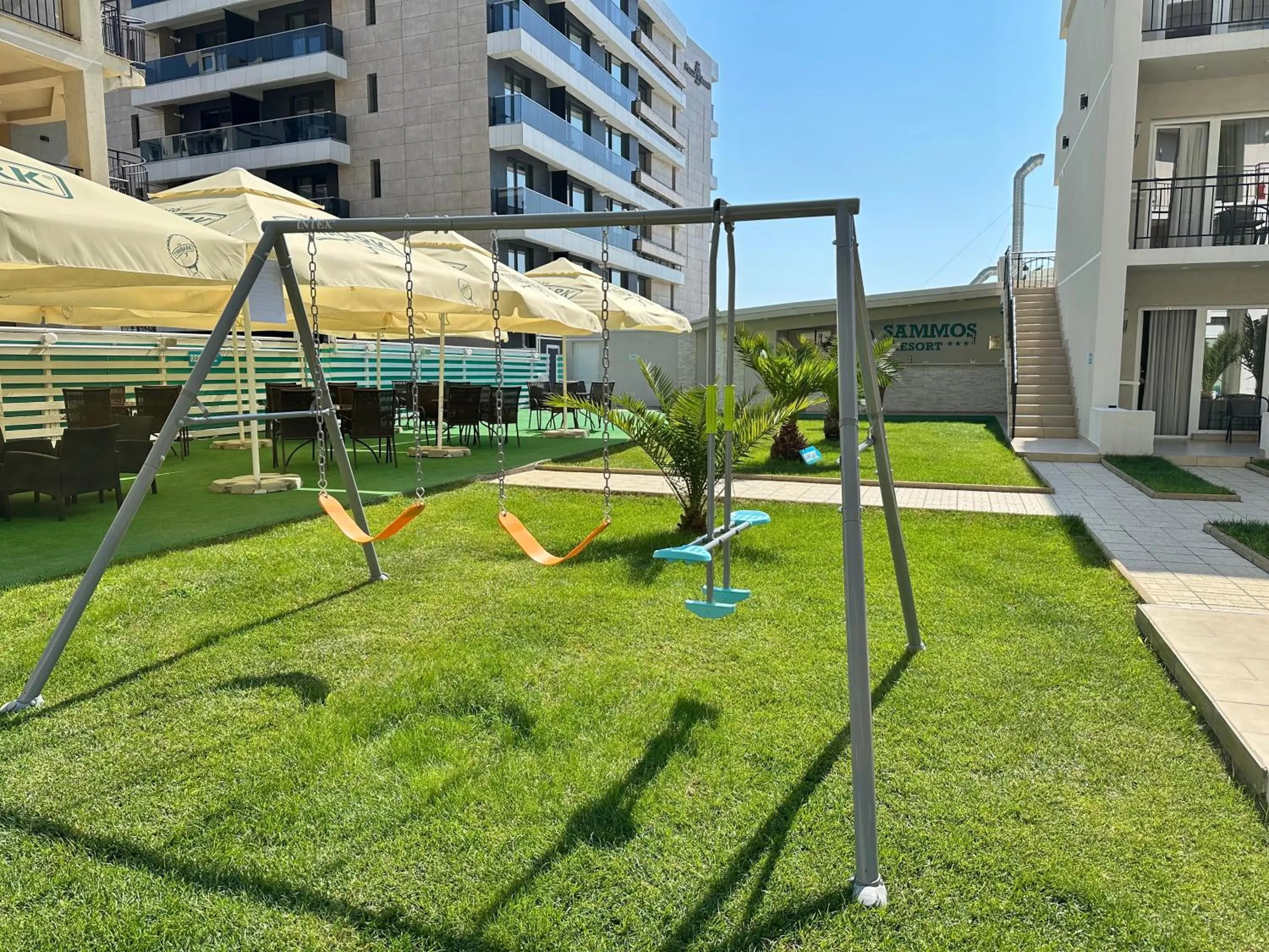Children play ground in Sammos Beach Resort