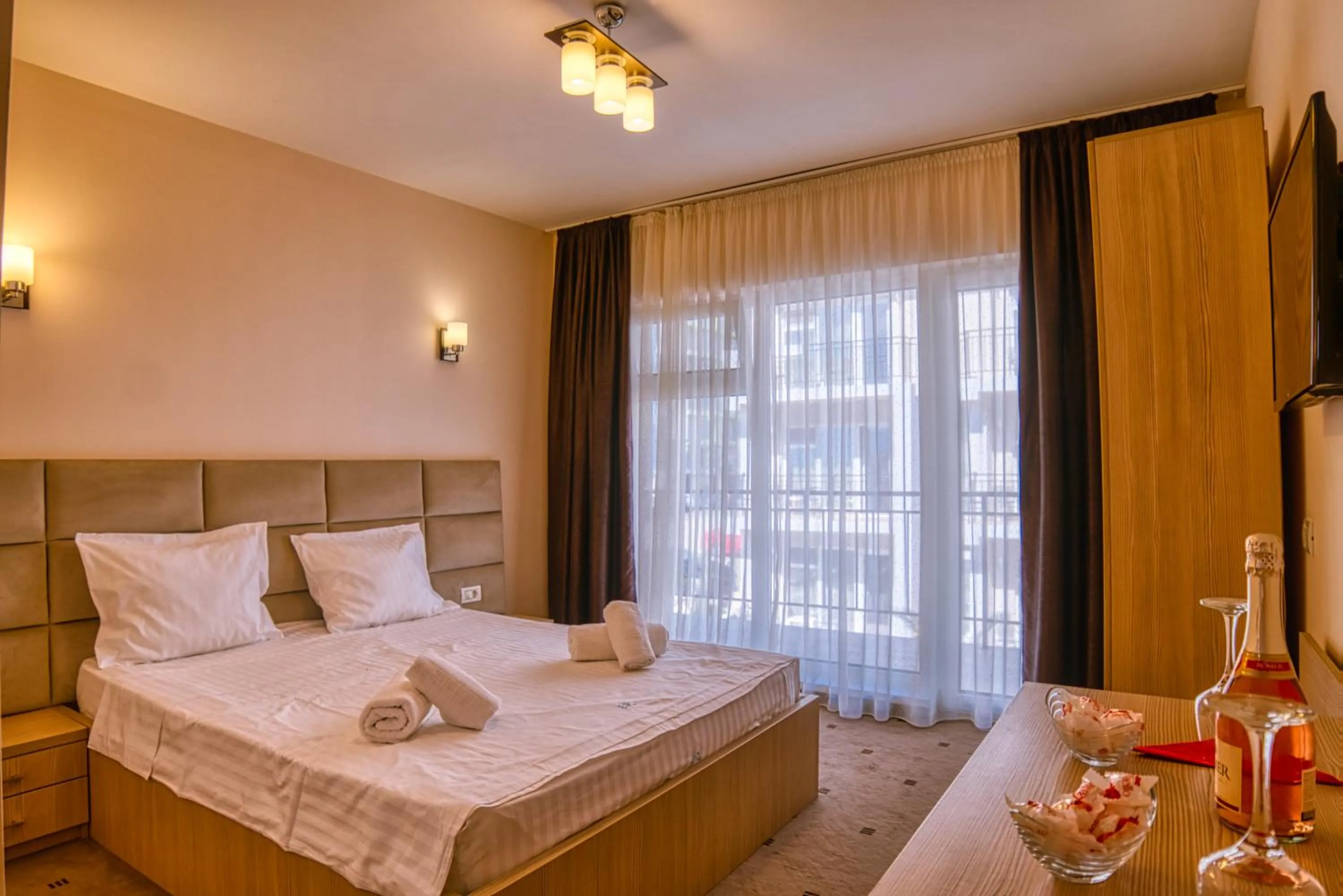 Bed in Sammos Beach Resort