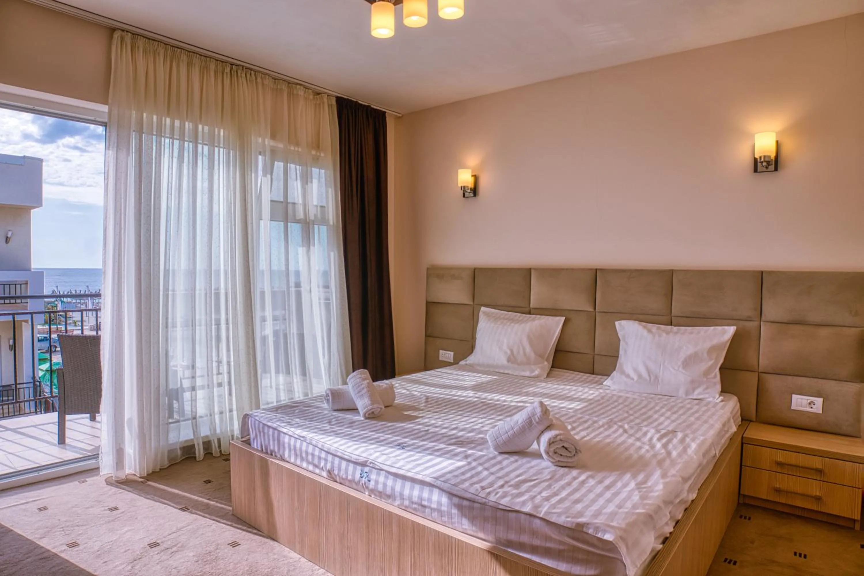 Bed in Sammos Beach Resort