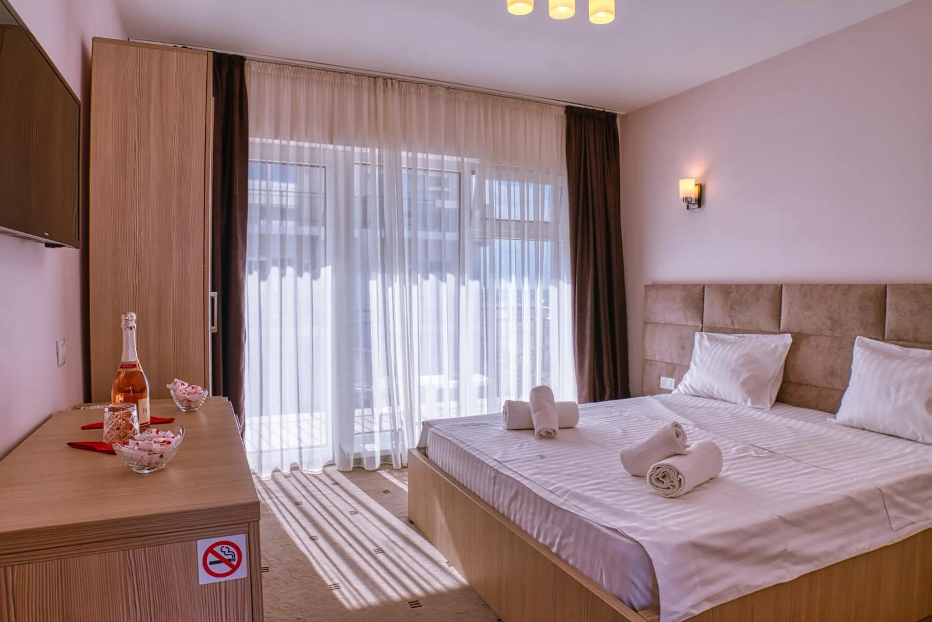 Bed in Sammos Beach Resort