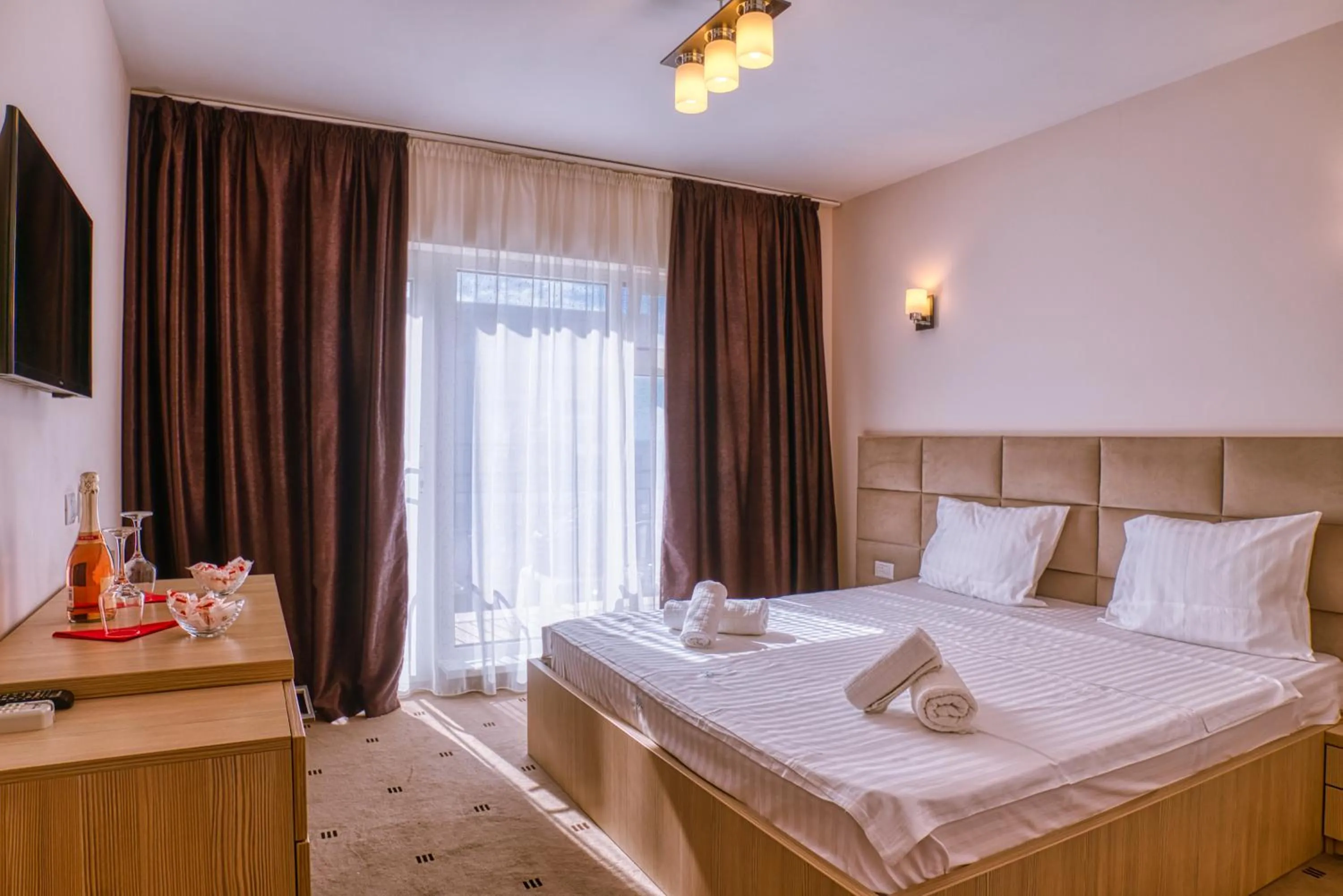 Bed in Sammos Beach Resort