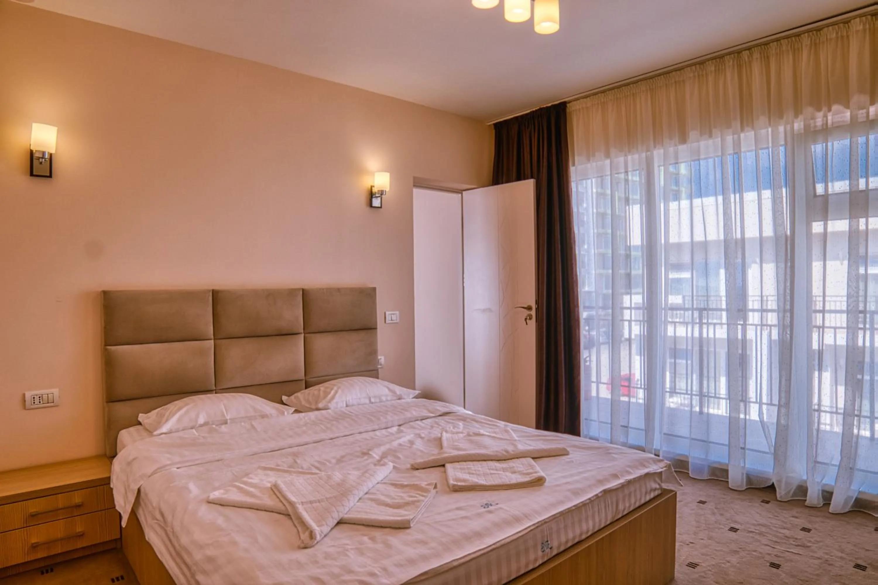 Bed in Sammos Beach Resort