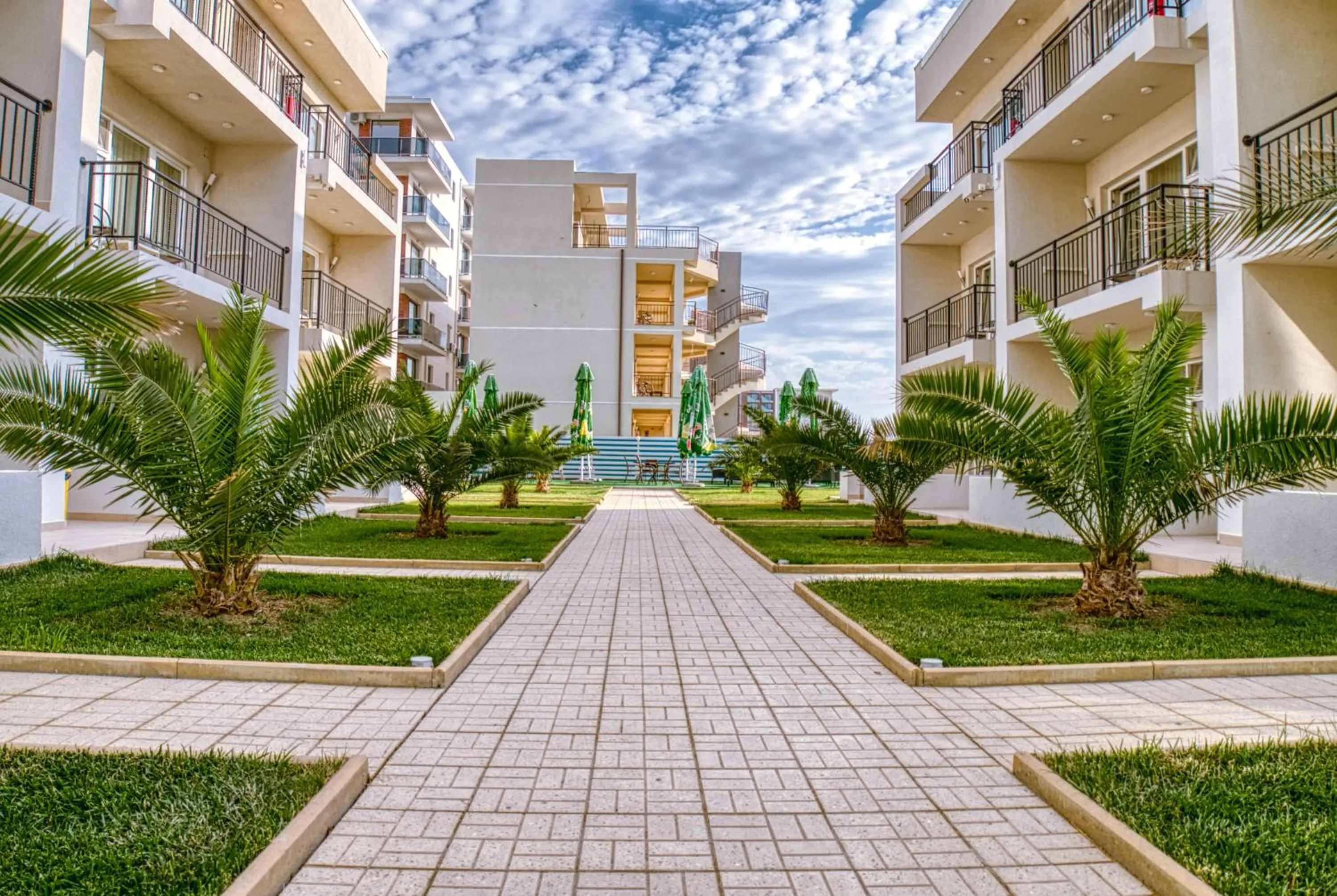 Garden view in Sammos Beach Resort