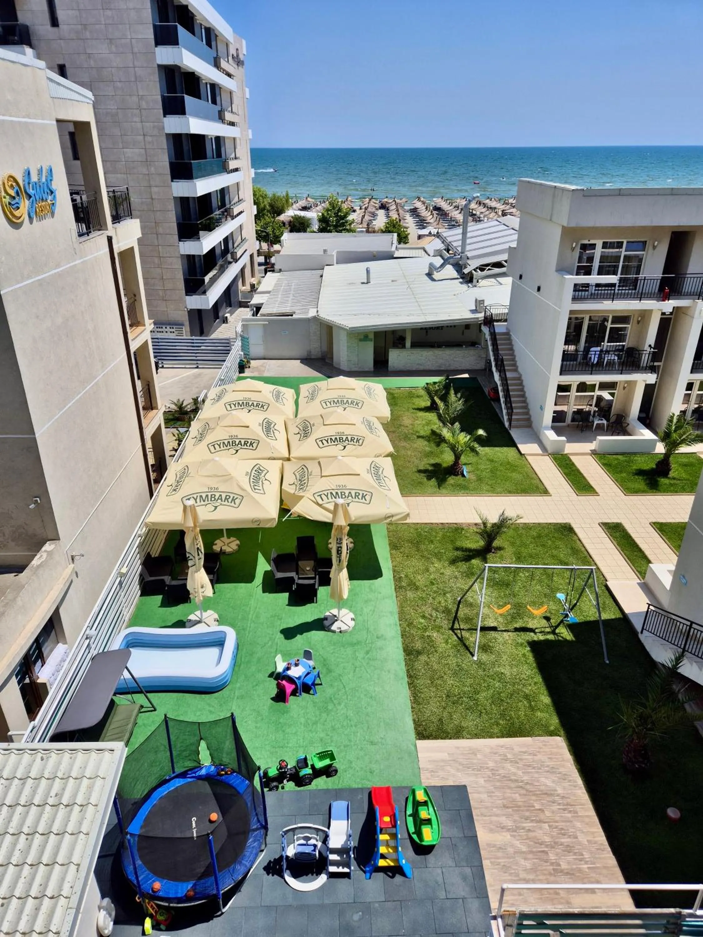 Children play ground in Sammos Beach Resort
