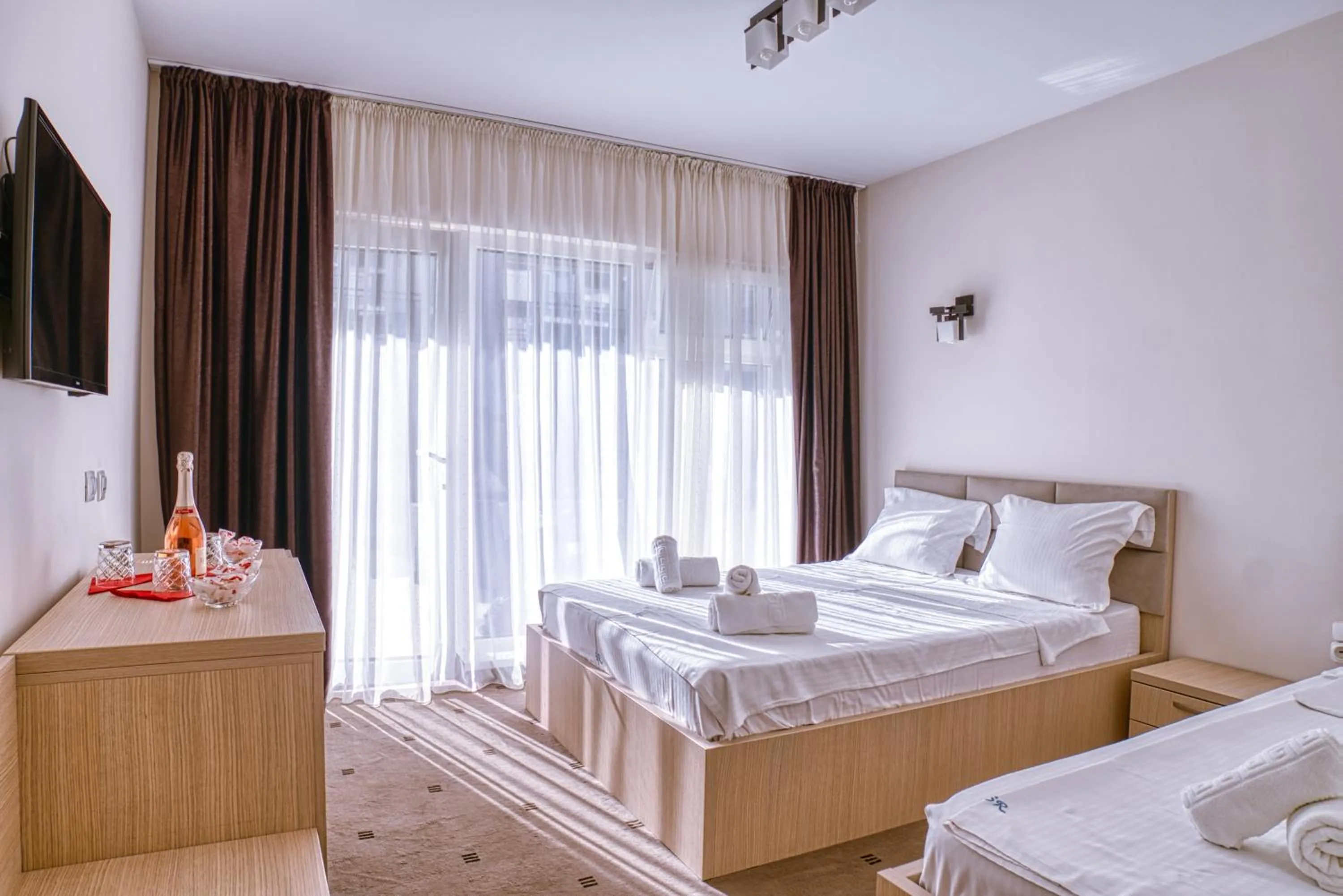 Bed in Sammos Beach Resort