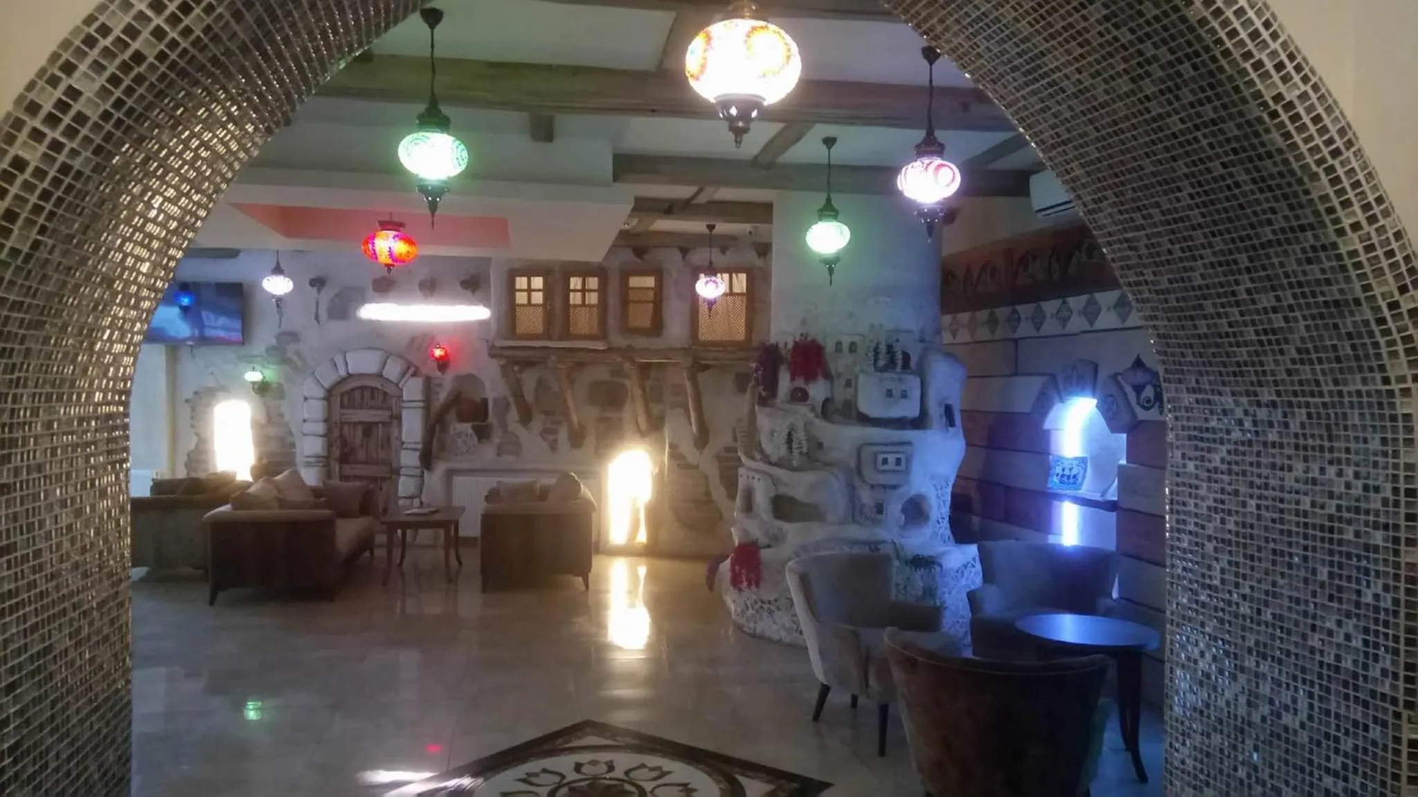 Seating area in Waha Hotel