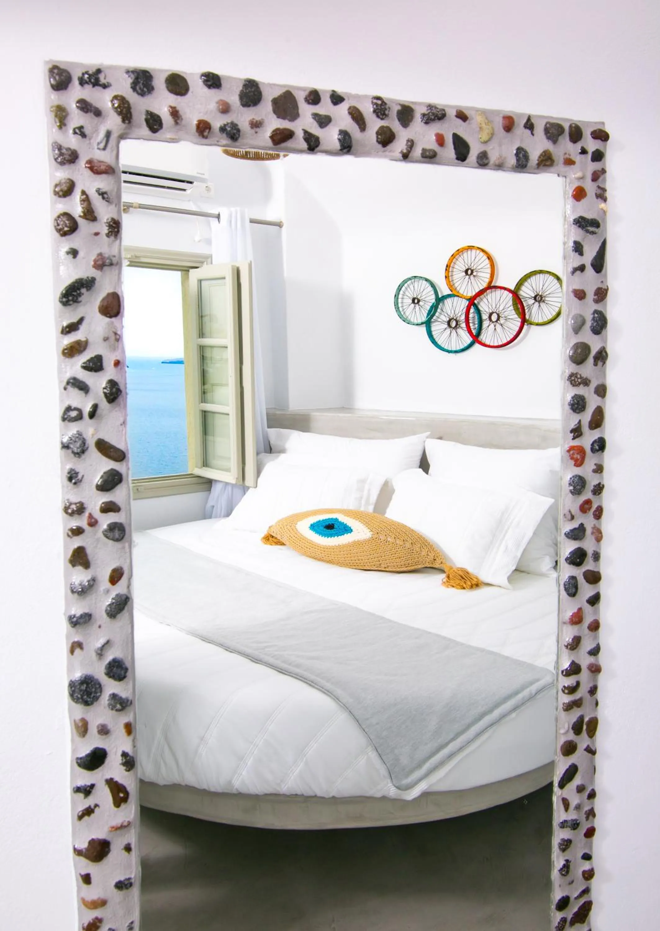 Bed in Kaleidoscope Cave Houses