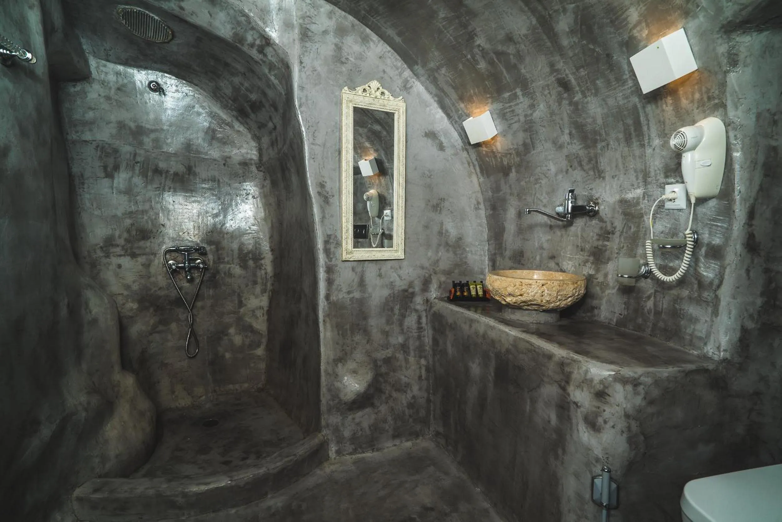 Shower in Kaleidoscope Cave Houses
