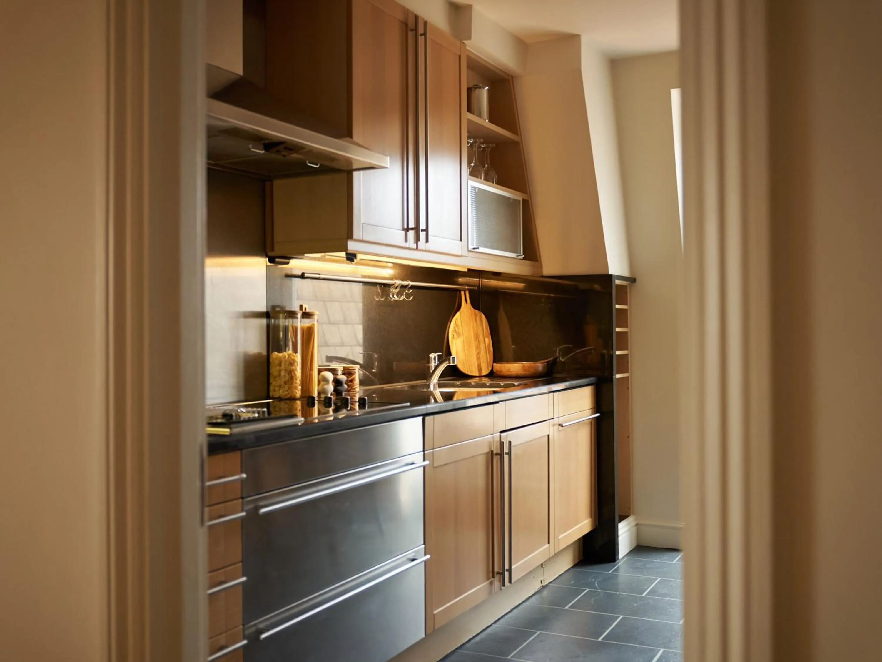 kitchen in Europa House Apartments