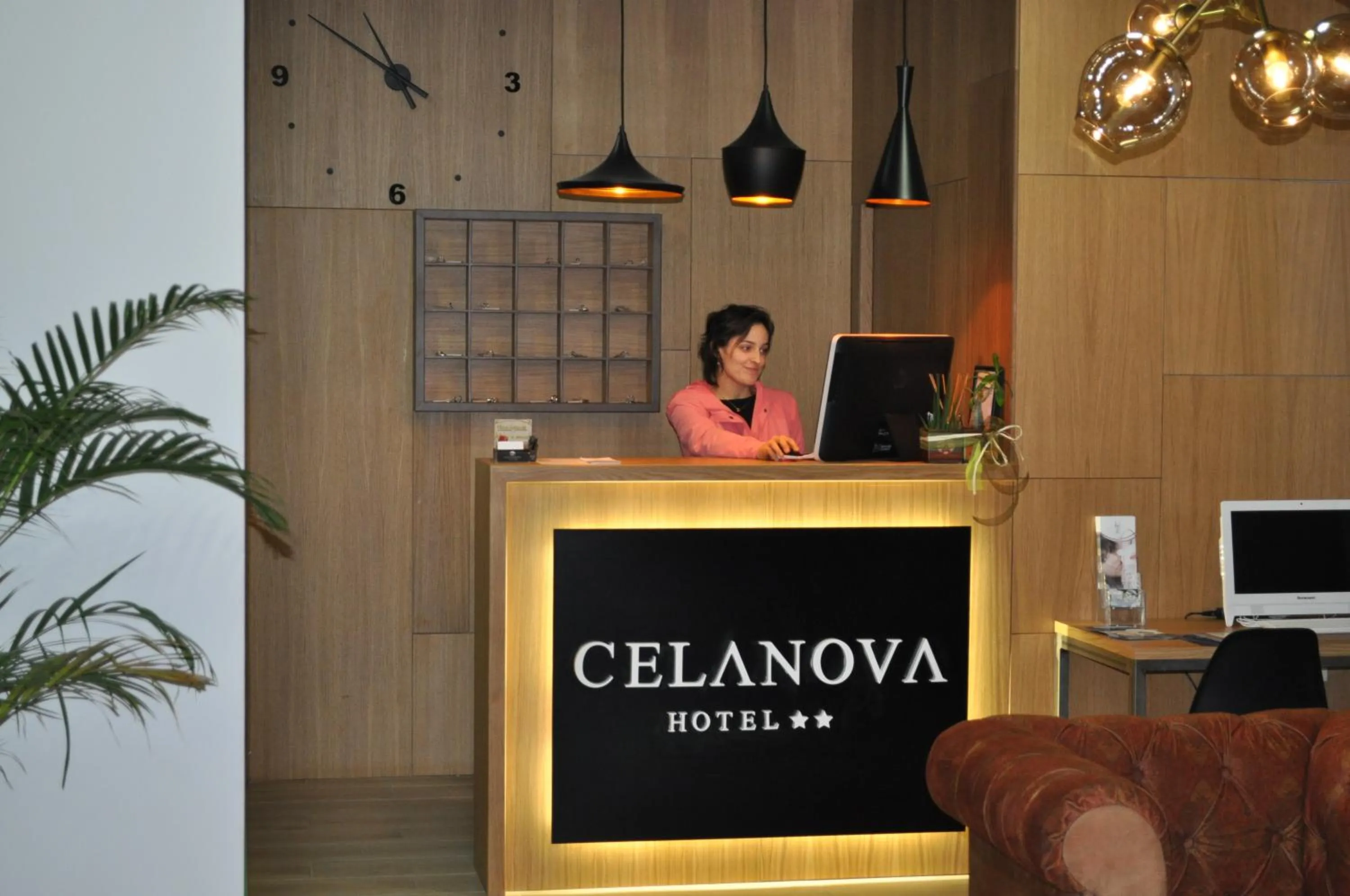 Lobby or reception in Hotel Celanova