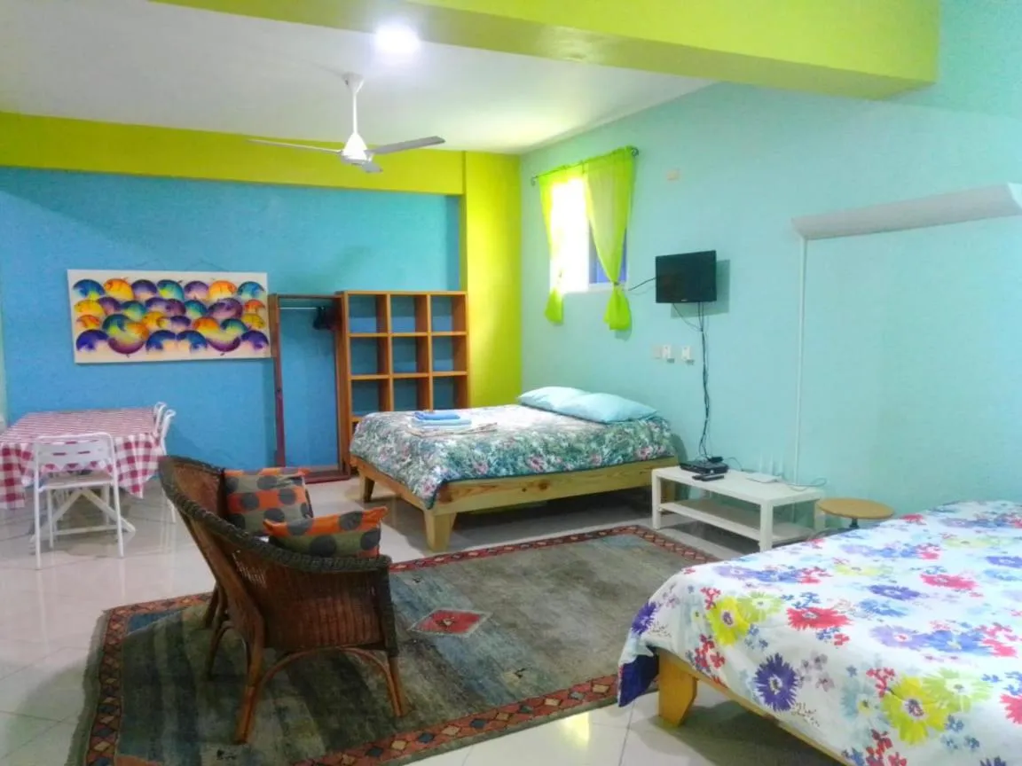 Living room, Bed in Casa Azul - Apartment