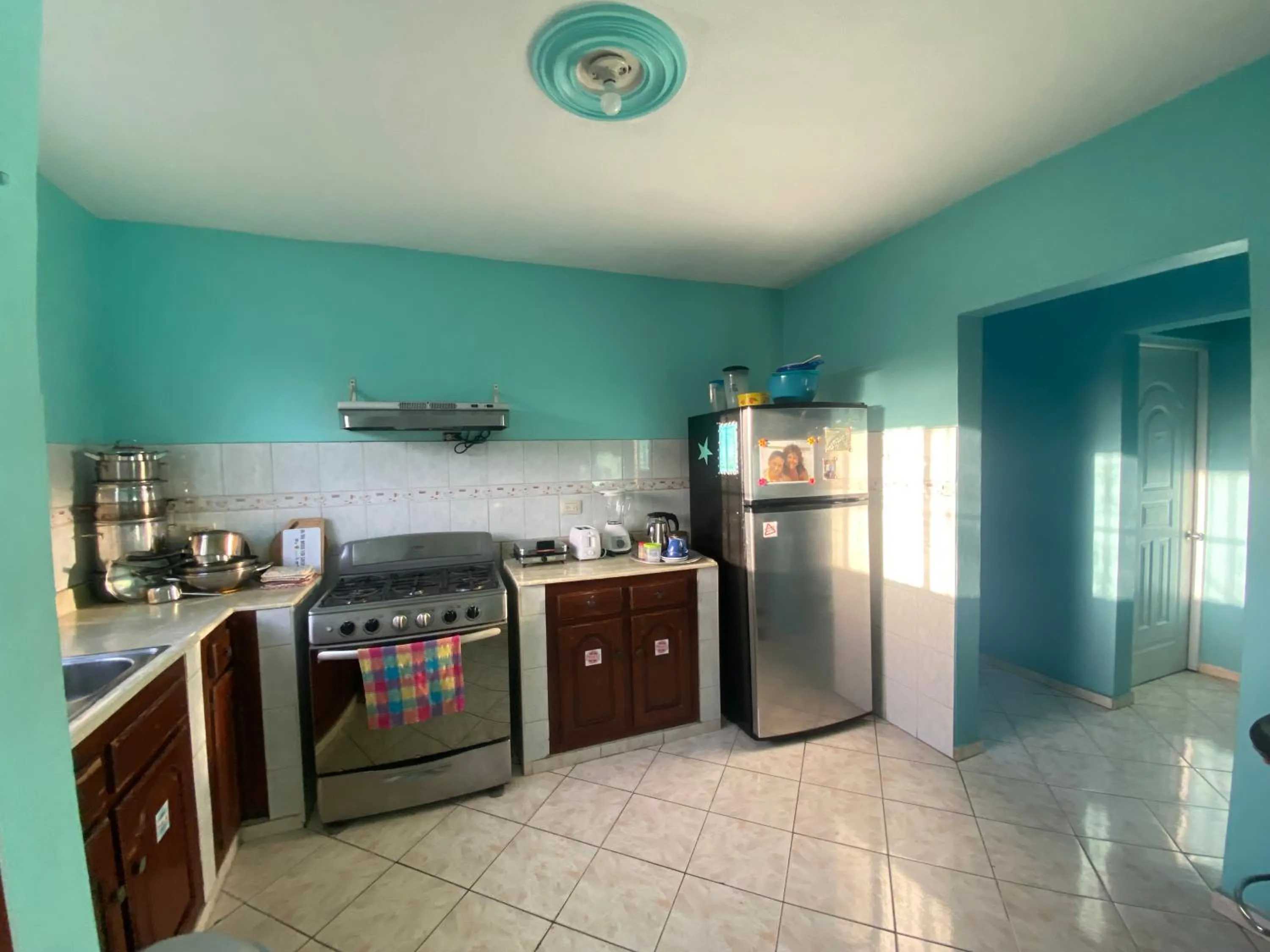 Kitchen or kitchenette in Casa Azul - Apartment