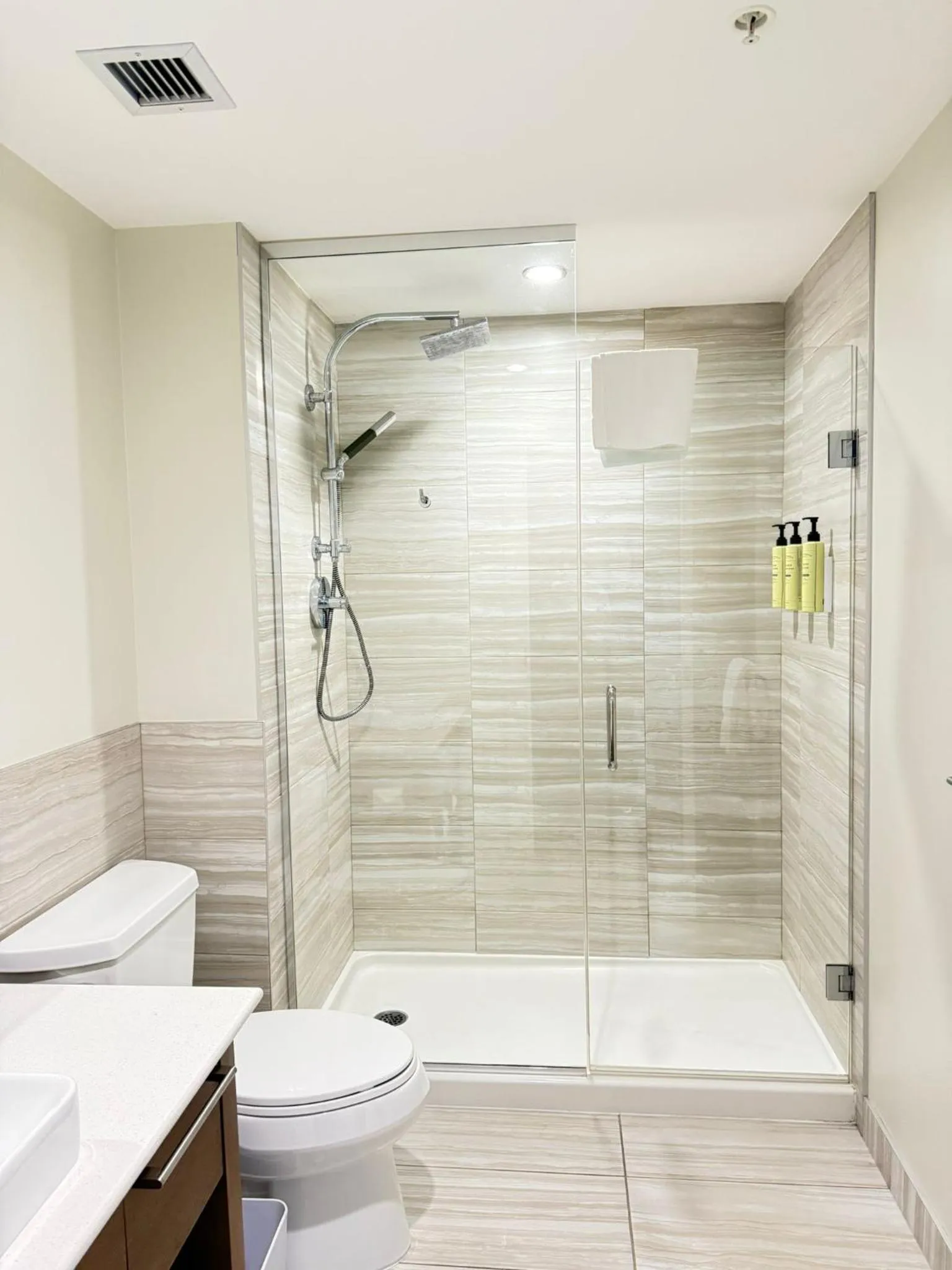 Bathroom in Element Calgary Airport