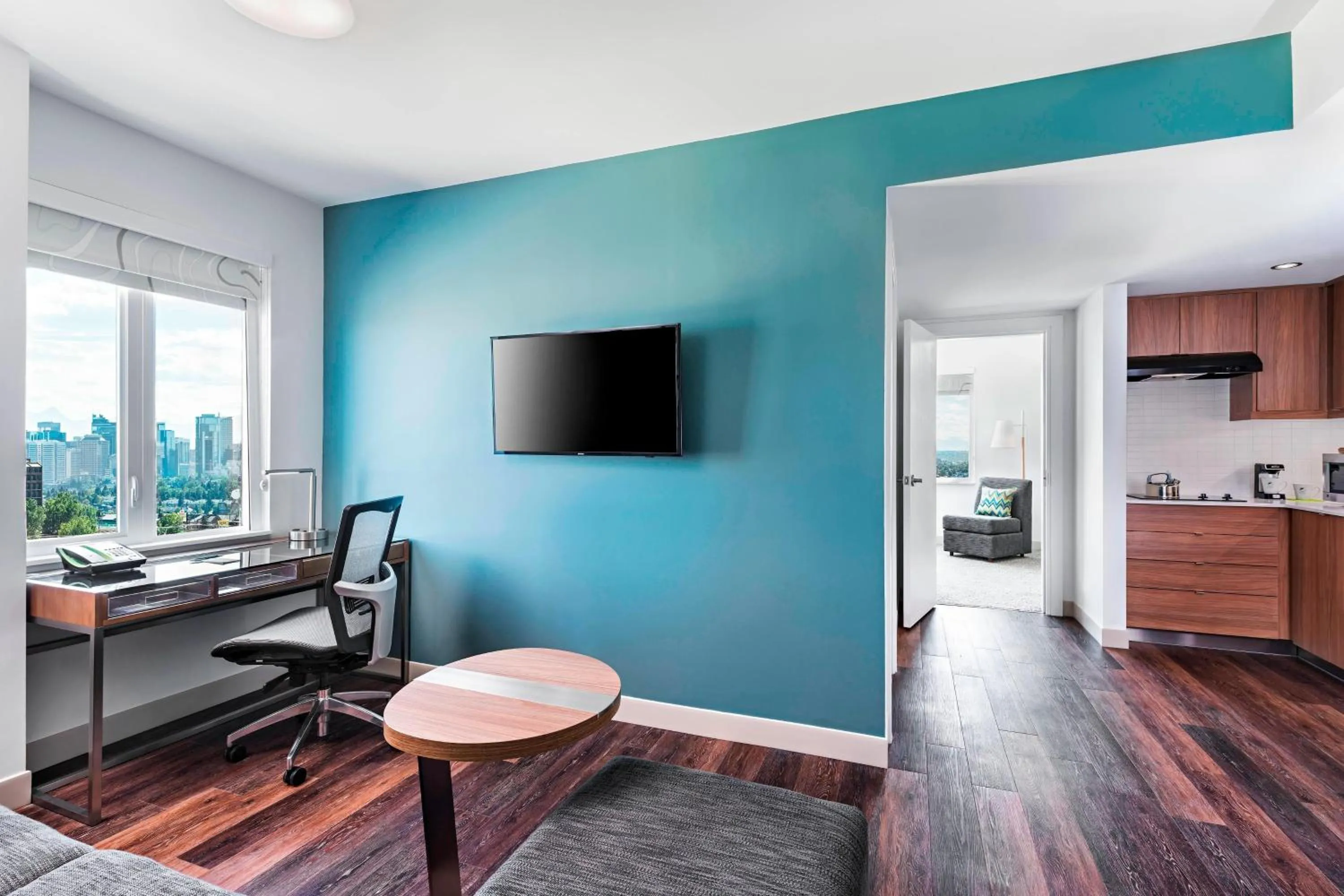 Living room in Element Calgary Airport