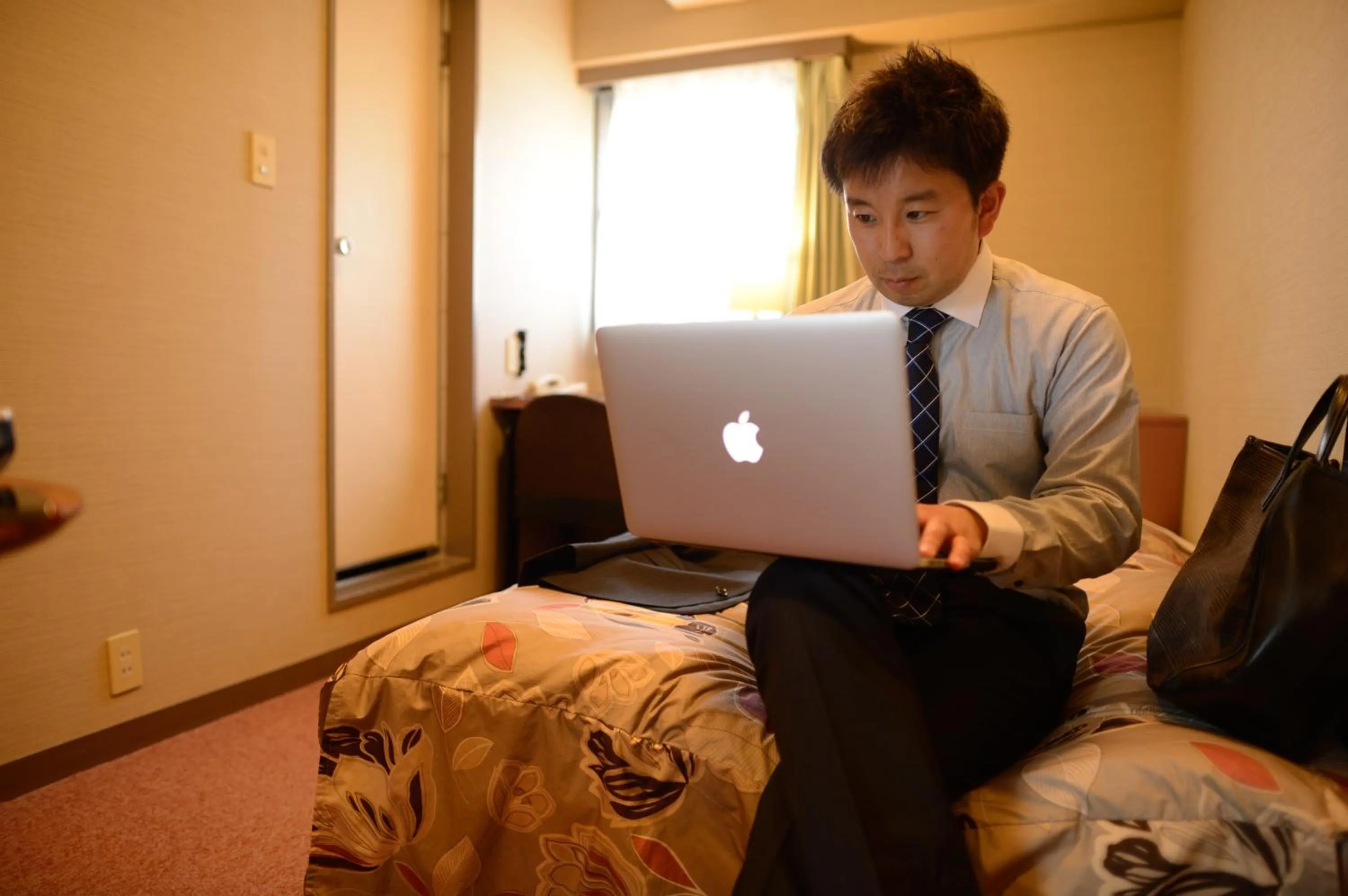 People, Bed in Hotel Park Sendai 2