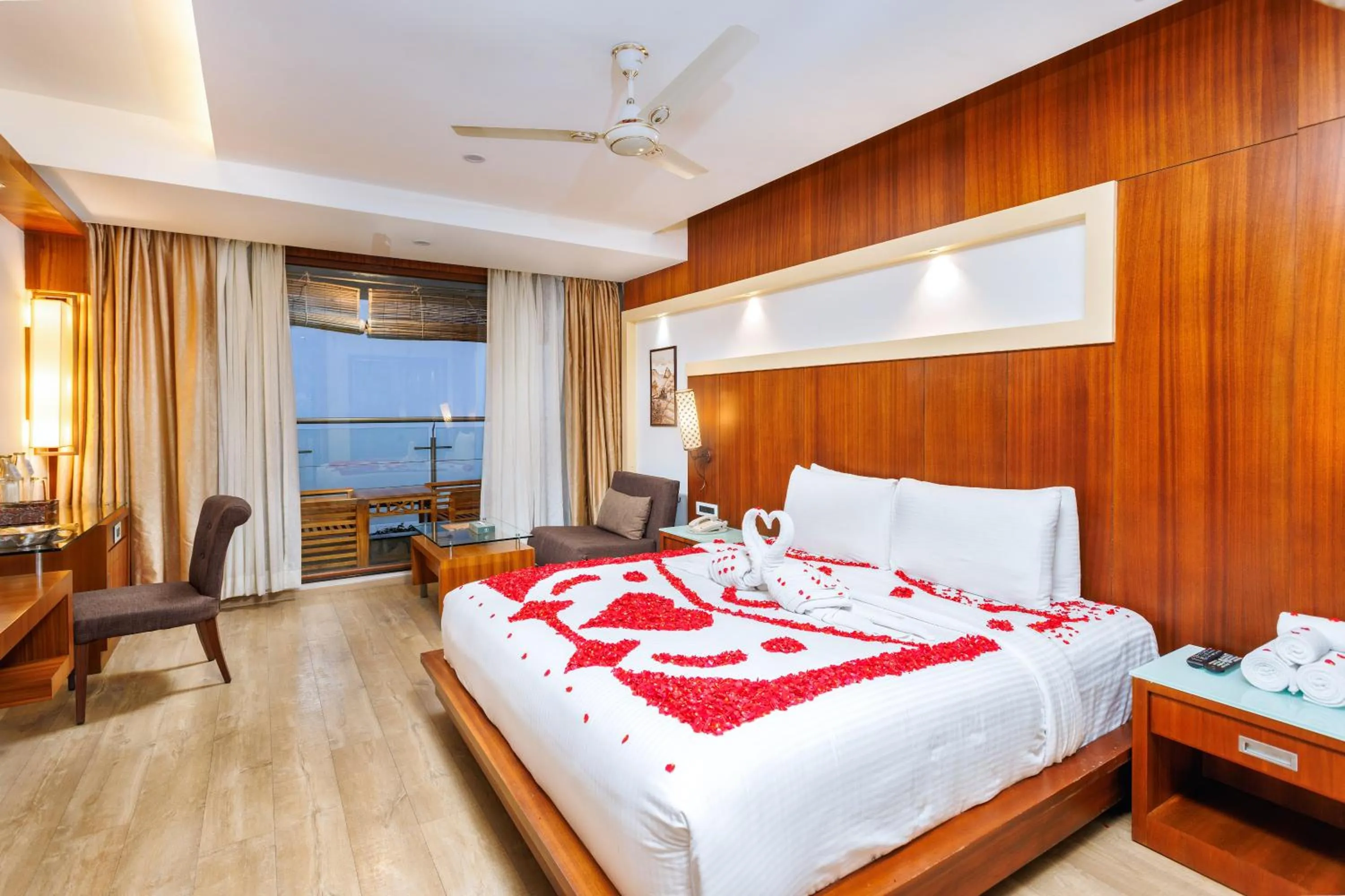 Decorative detail, Bed in Amber Dale Luxury Hotel & Spa, Munnar