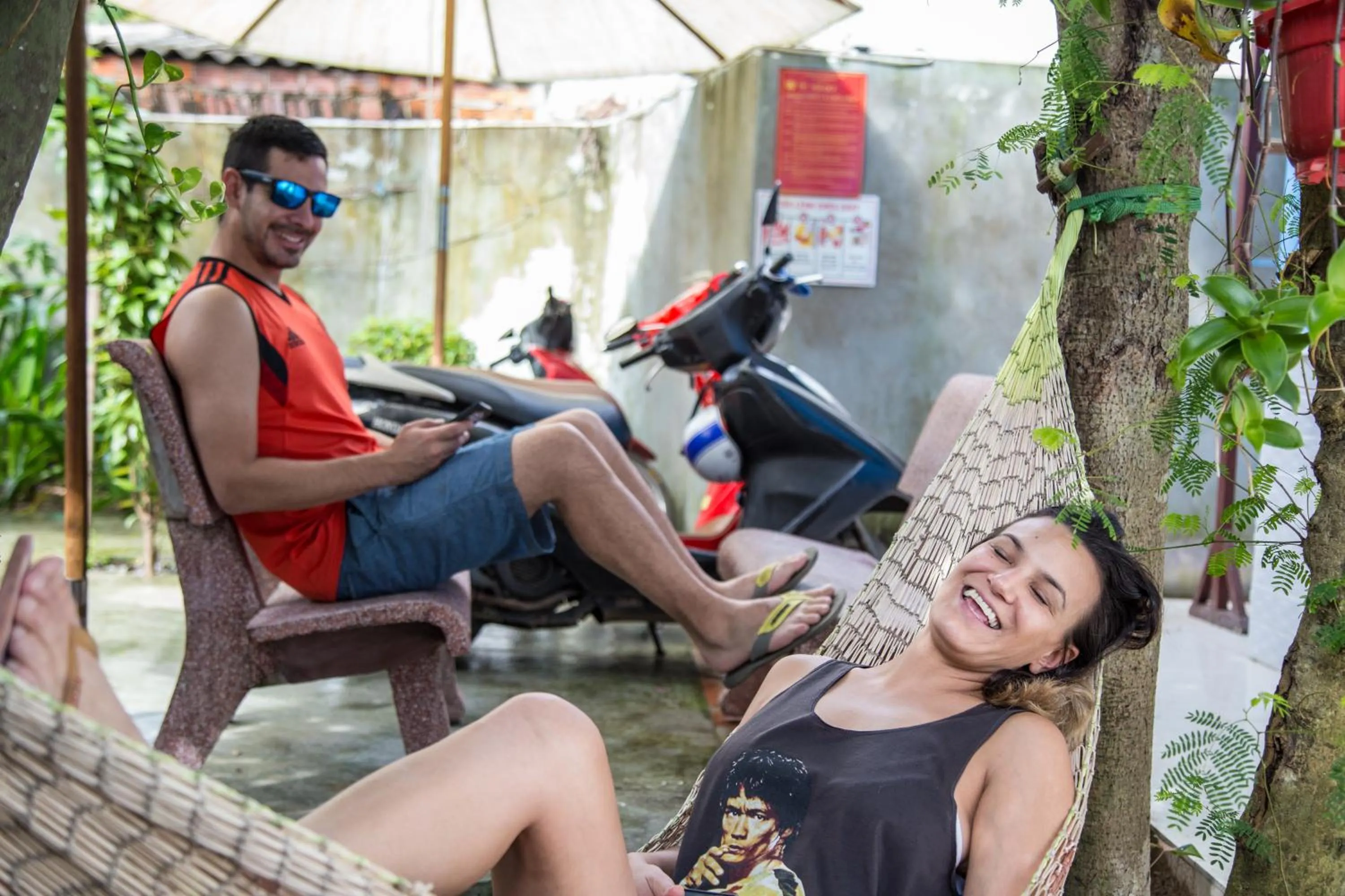 People in Quynh Long Villa