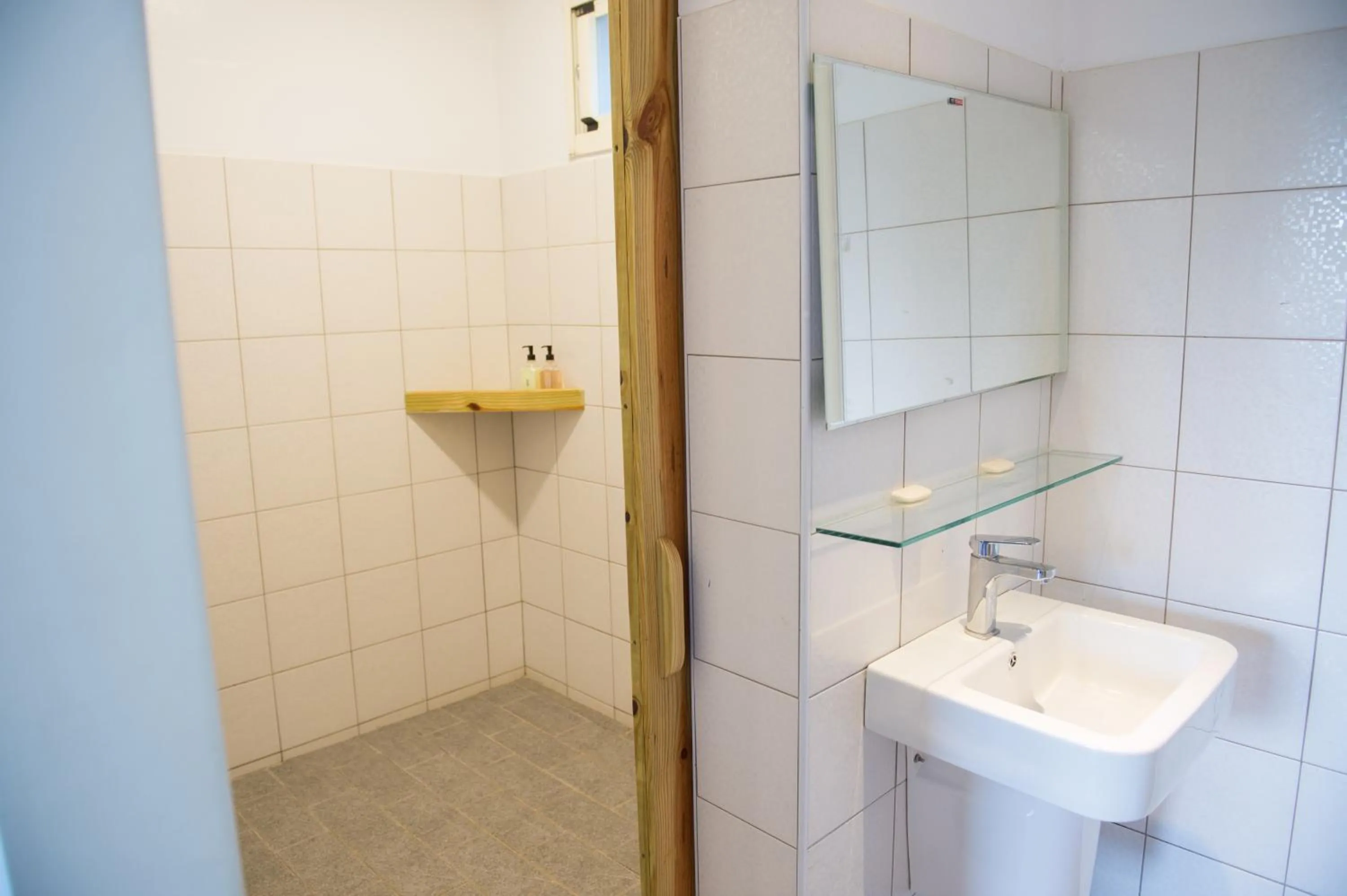 Shower in Country Lane