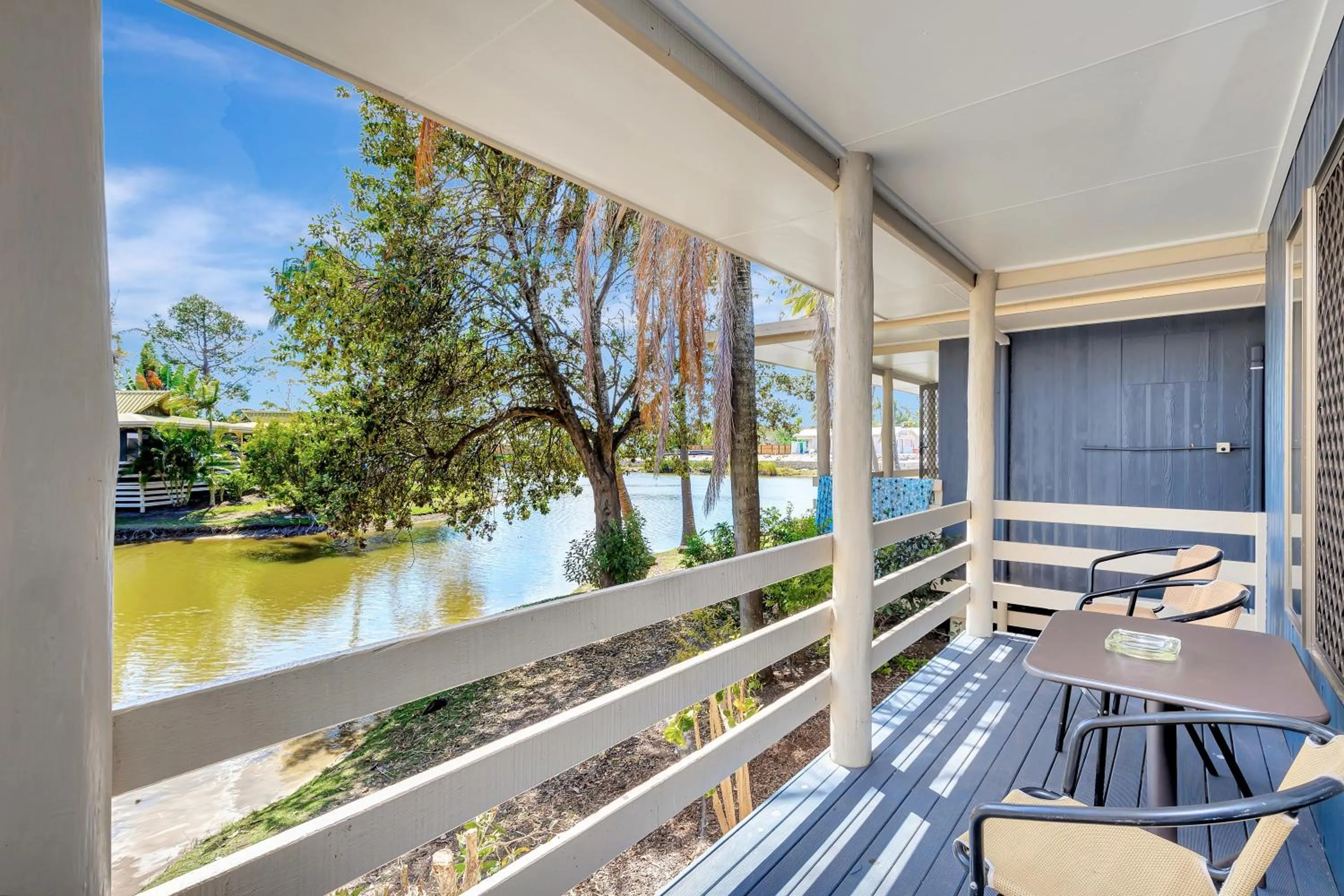 Patio in Sanctuary Lakes Fauna Retreat