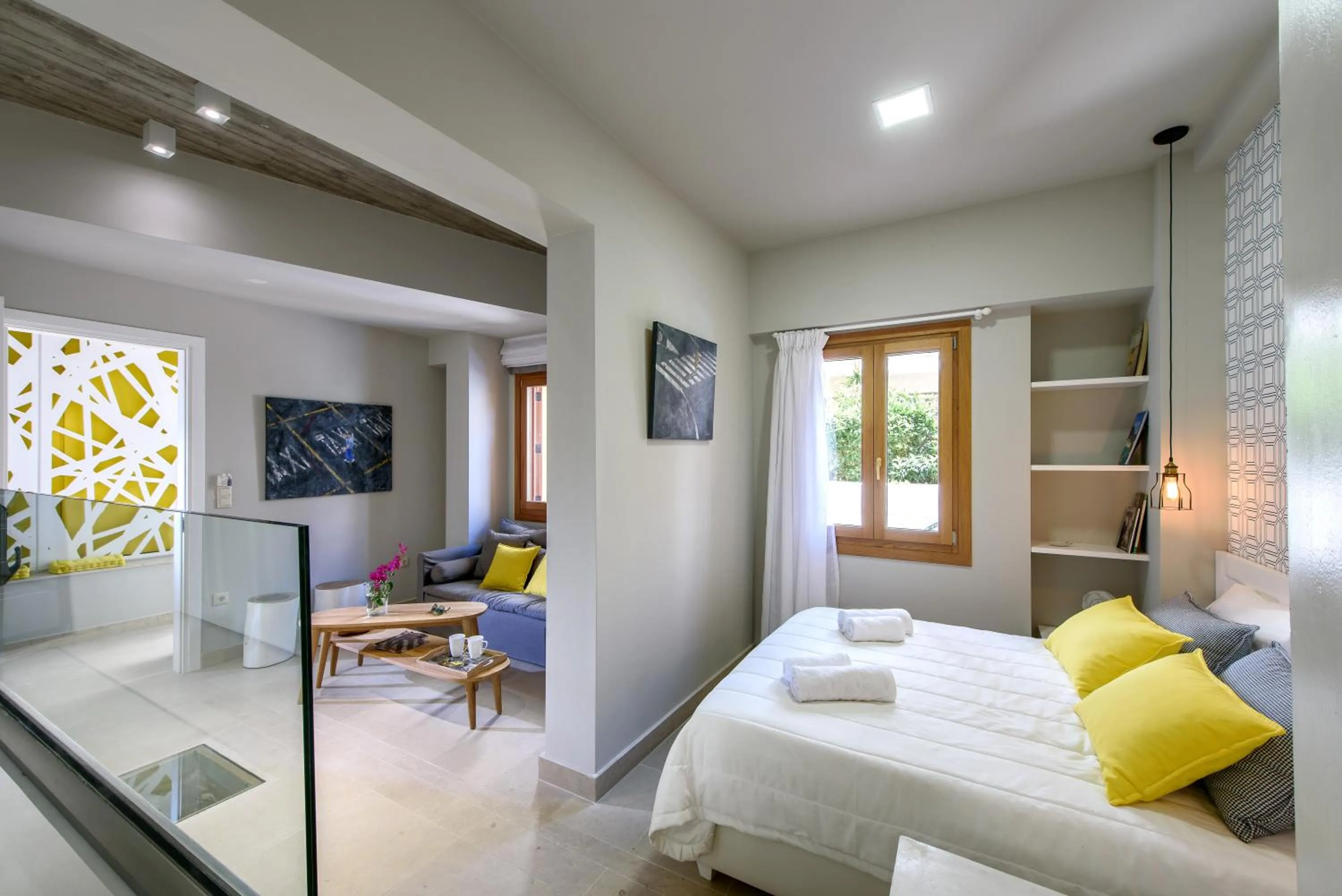 Bed in Candia Suites & Rooms