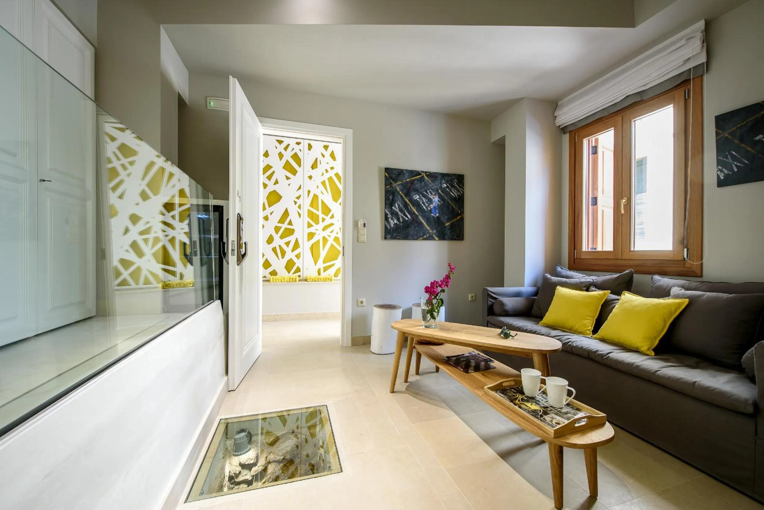 Seating area in Candia Suites & Rooms