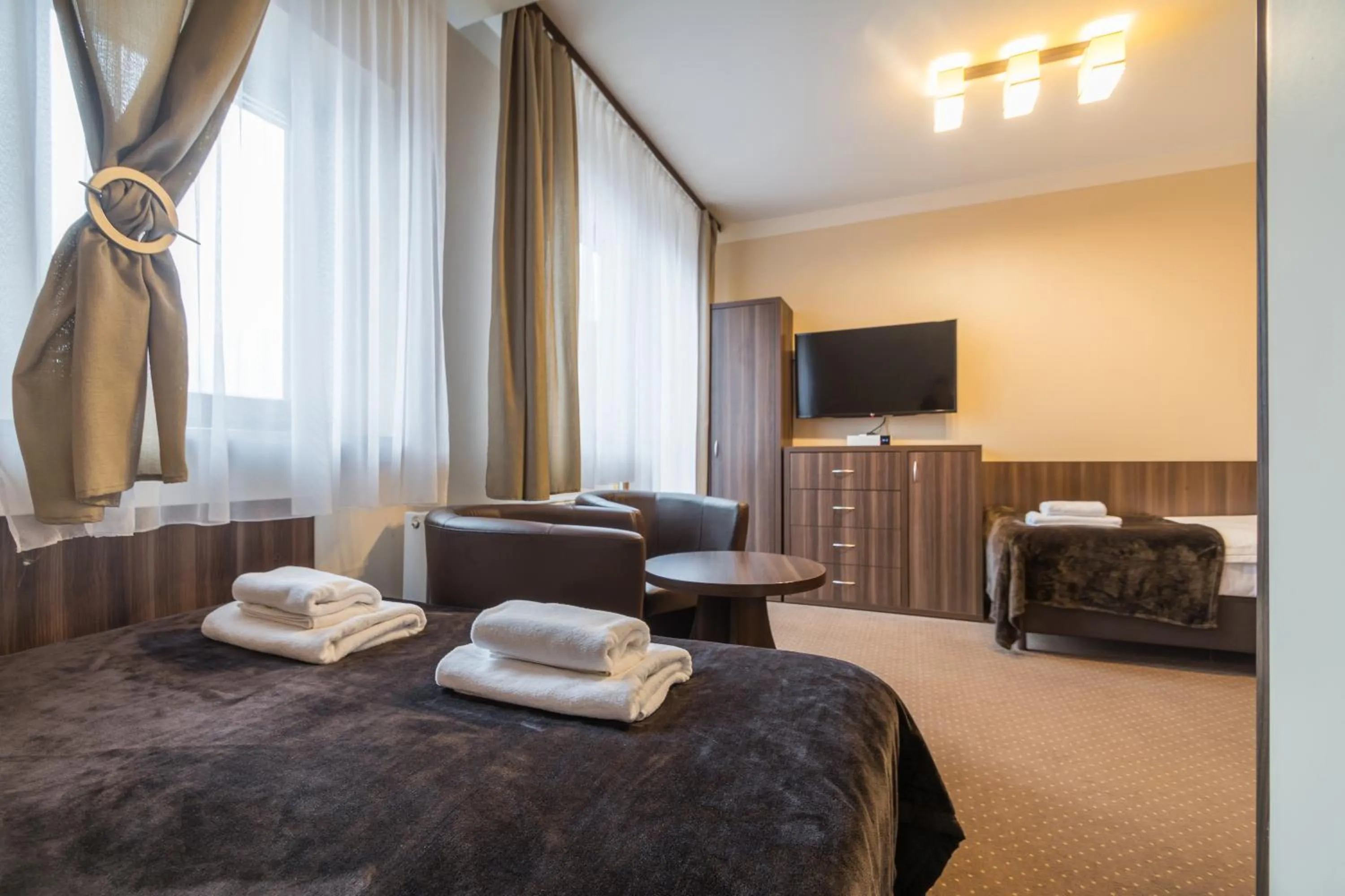 Photo of the whole room, Bed in Goprówka