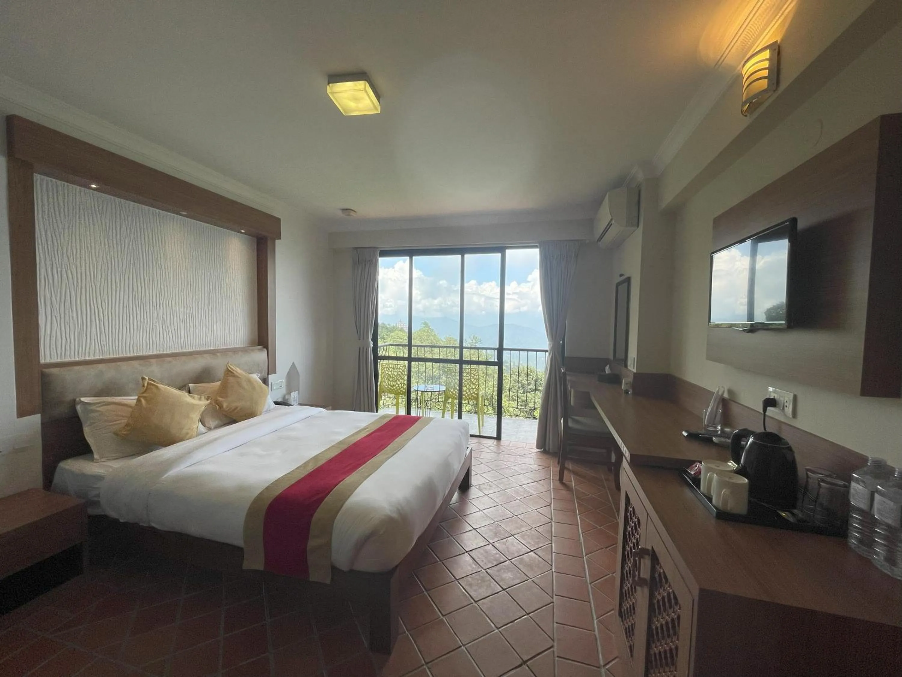 Bedroom, Bed in Hotel Himalayan Villa - Nagarkot