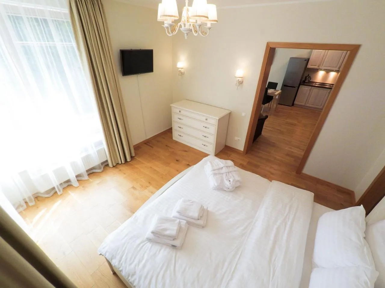 Bed in BaltHouse Apartments