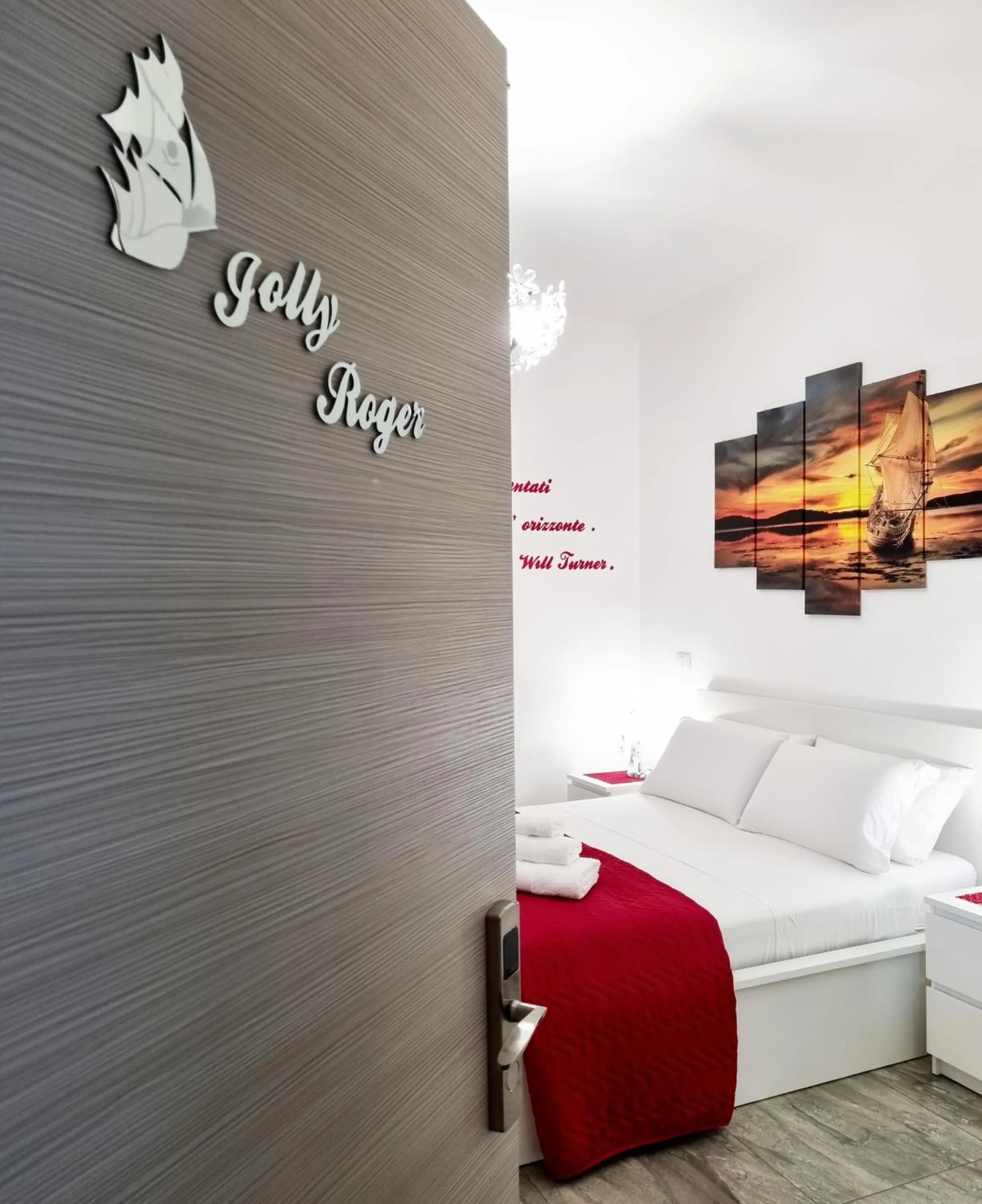 Decorative detail, Bed in Albatros B&B Porto Cesareo