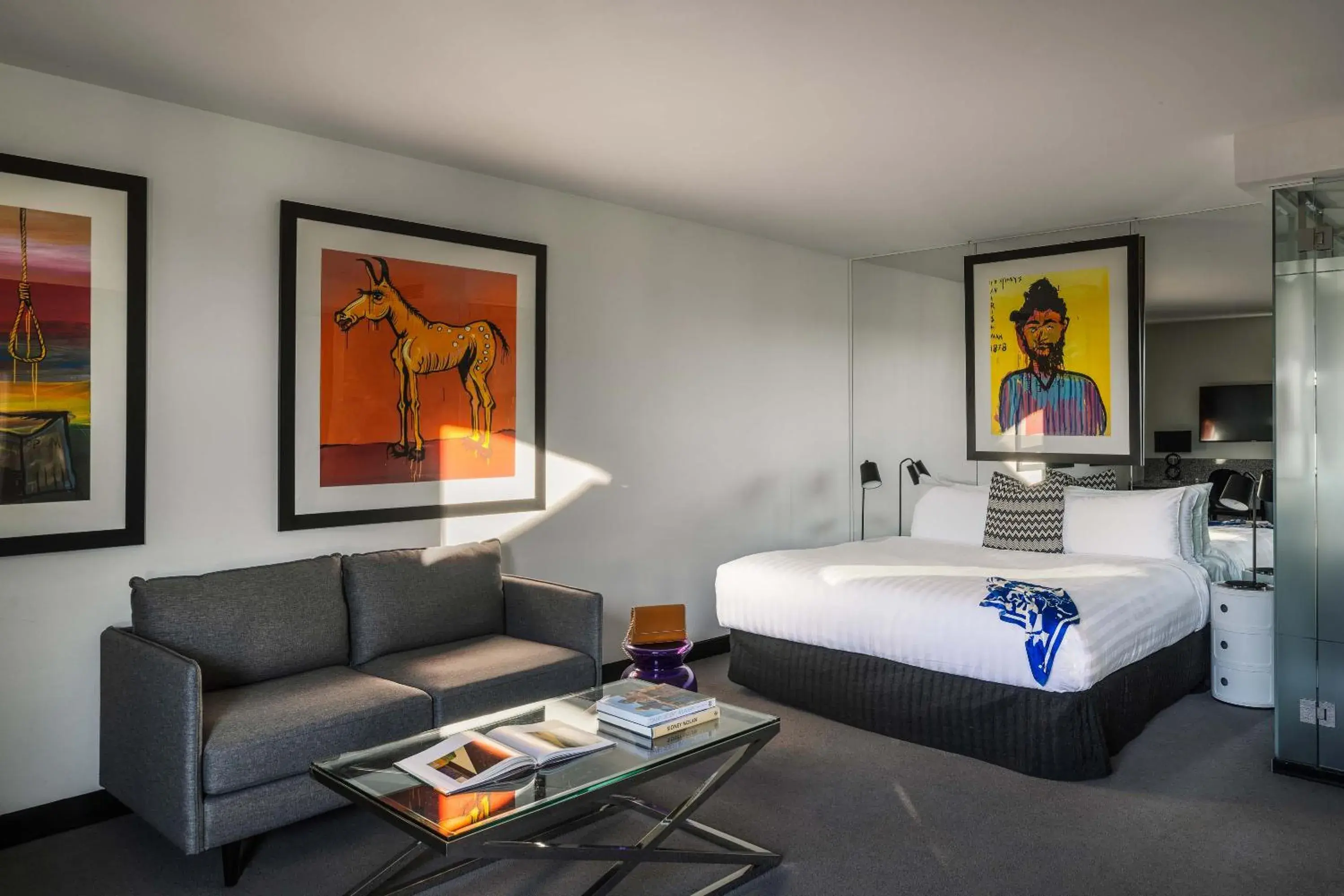 Bedroom, Bed in The Cullen Melbourne - Art Series Bedroom, Bed in The Cullen Melbourne - Art Series