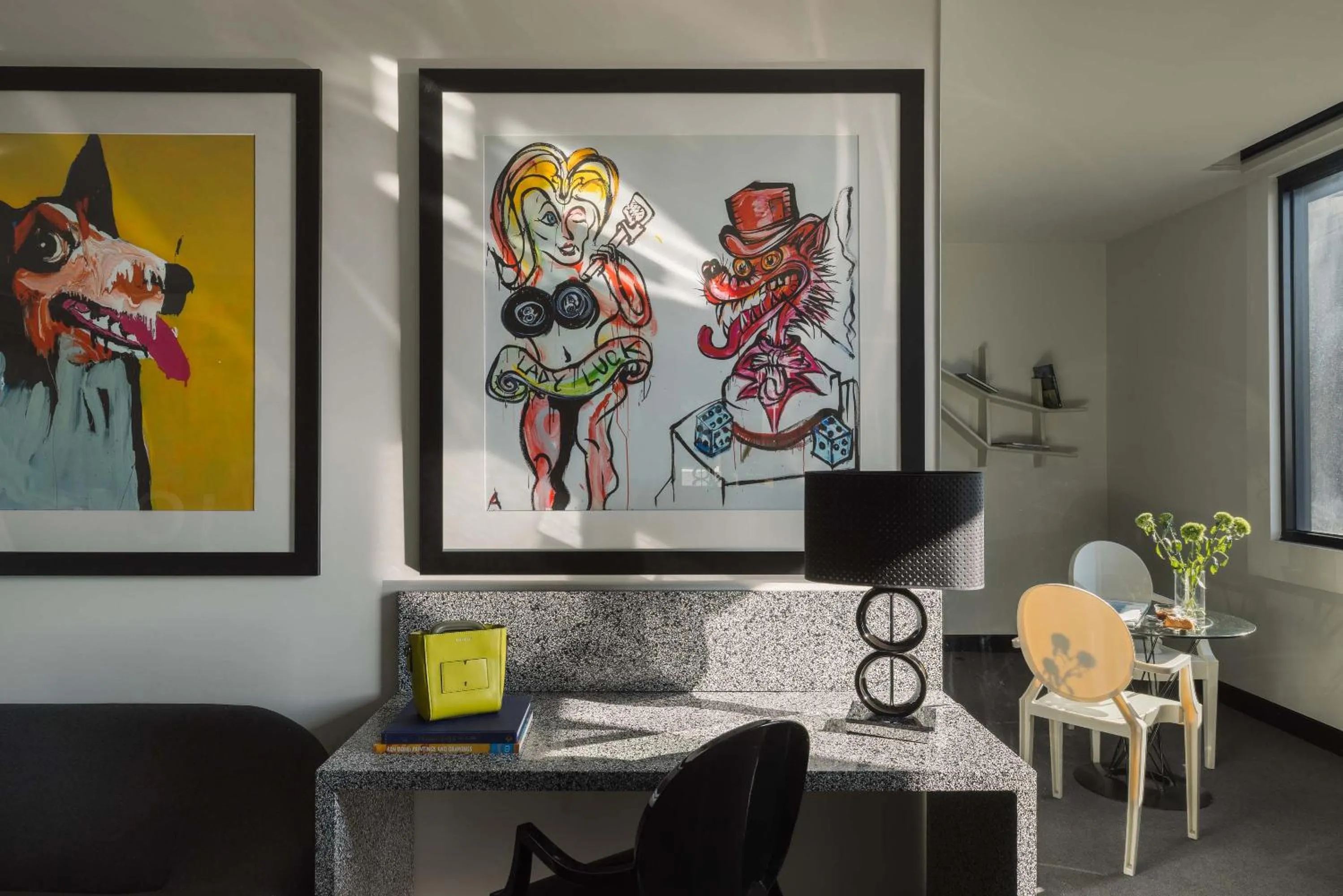 Living room in The Cullen Melbourne - Art Series