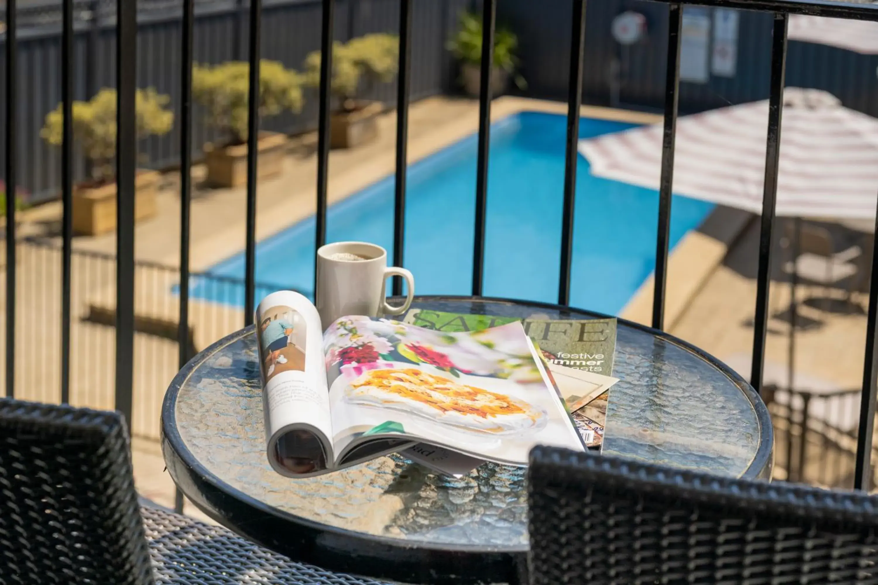 Pool view in Ozone Hotel Kangaroo Island Pool view in Ozone Hotel Kangaroo Island
