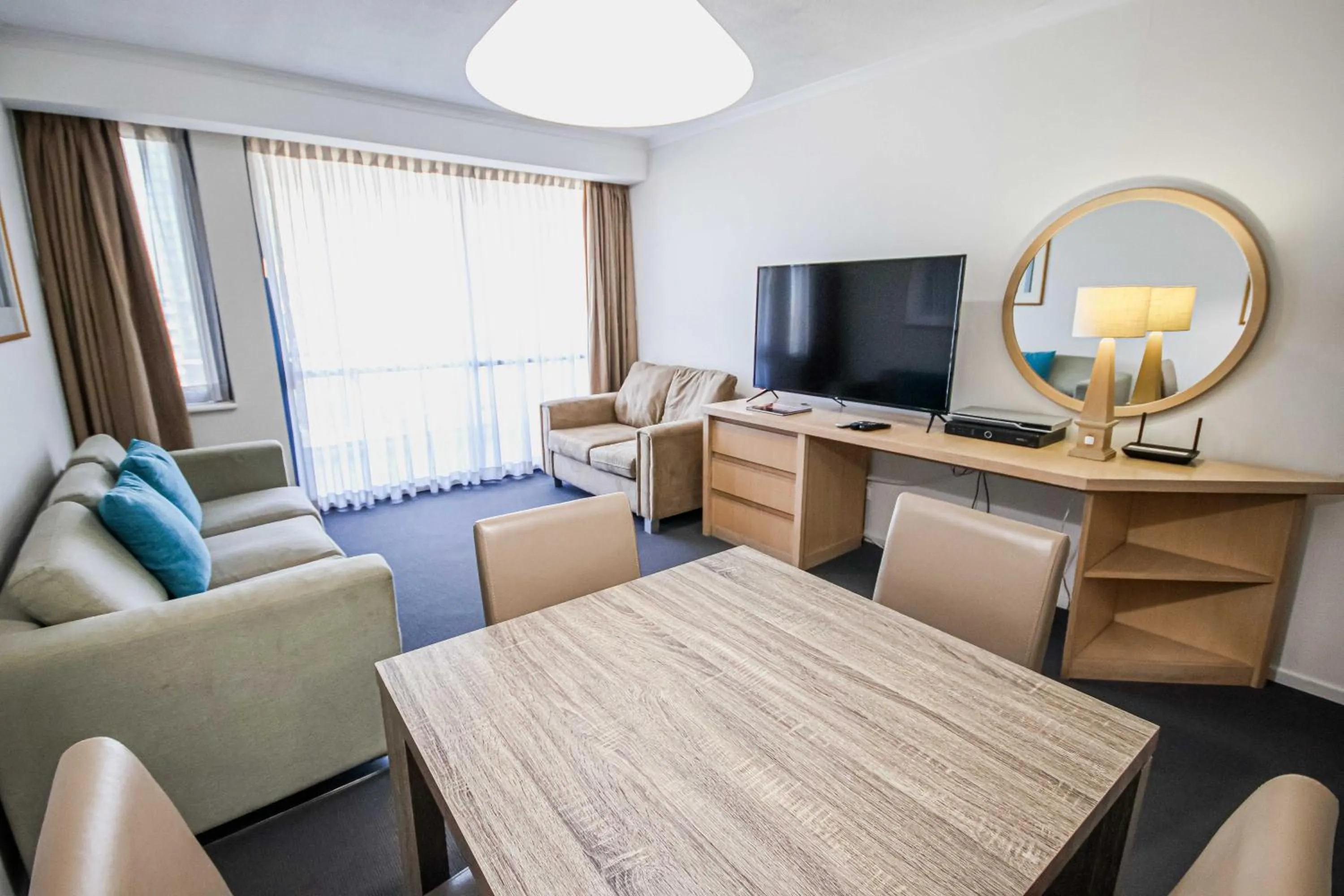 Dining area in Dockside Brisbane