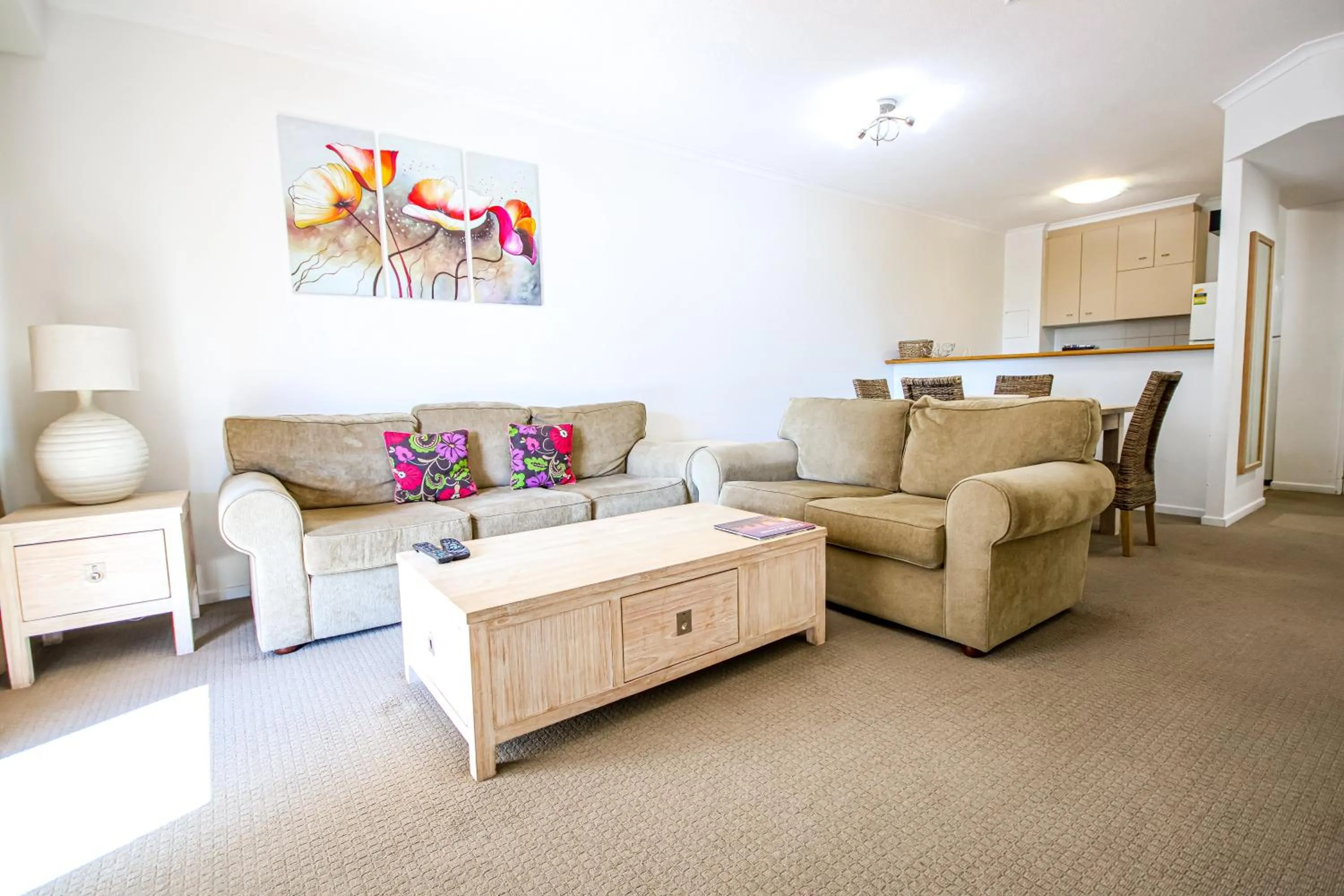 Living room in Dockside Brisbane