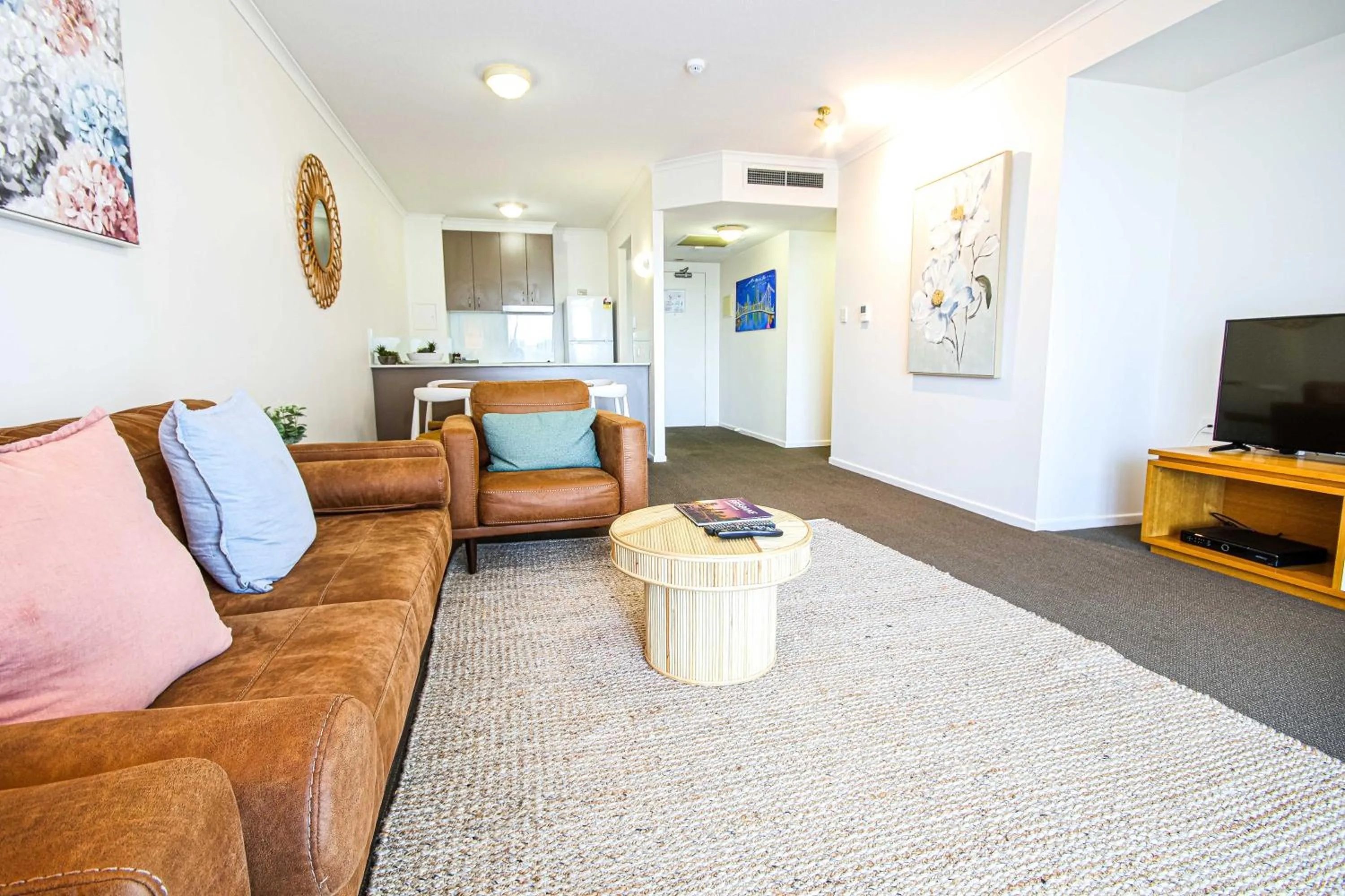 Living room in Dockside Brisbane