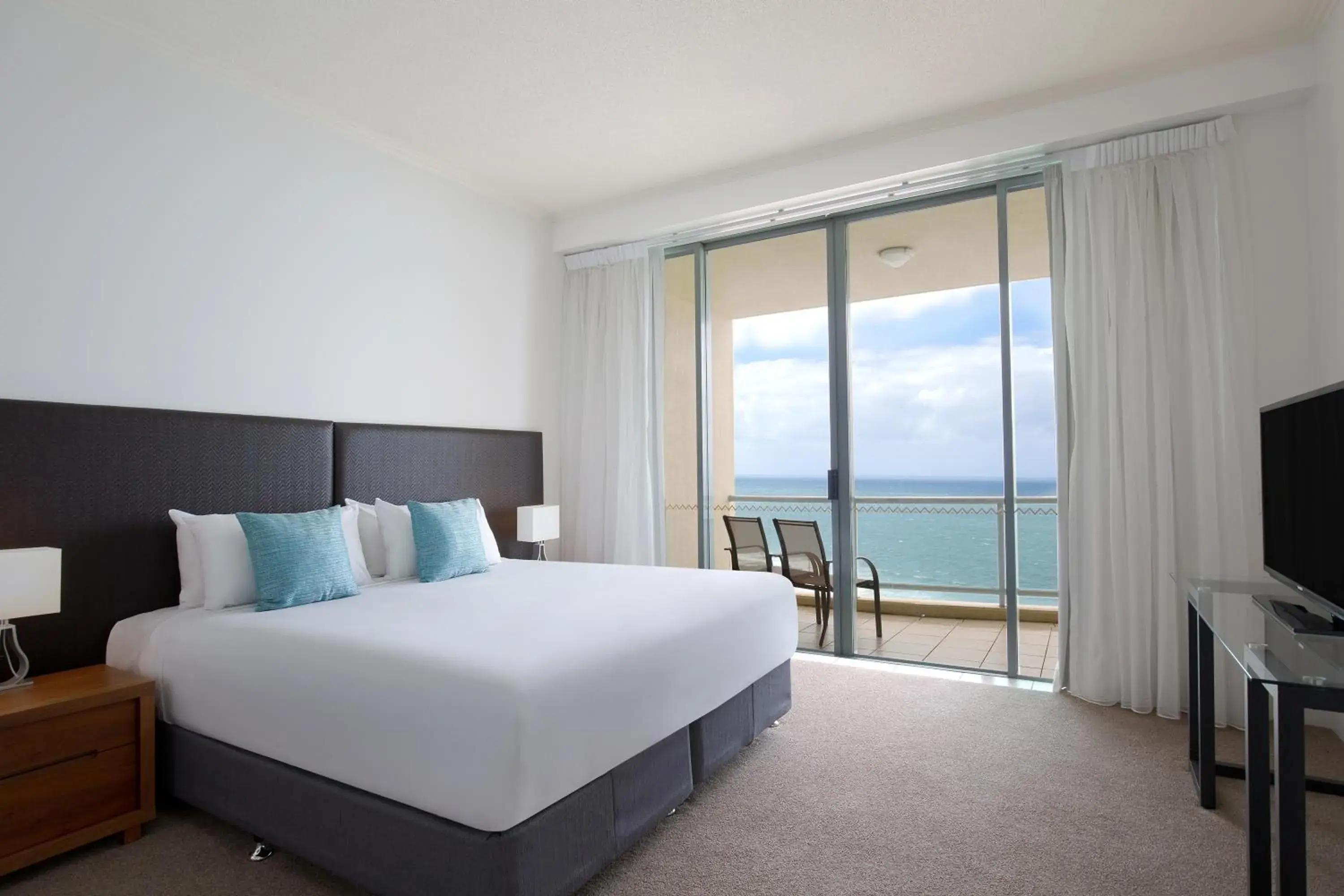 Balcony/Terrace, Bed in Mantra Sun City Balcony/Terrace, Bed in Mantra Sun City