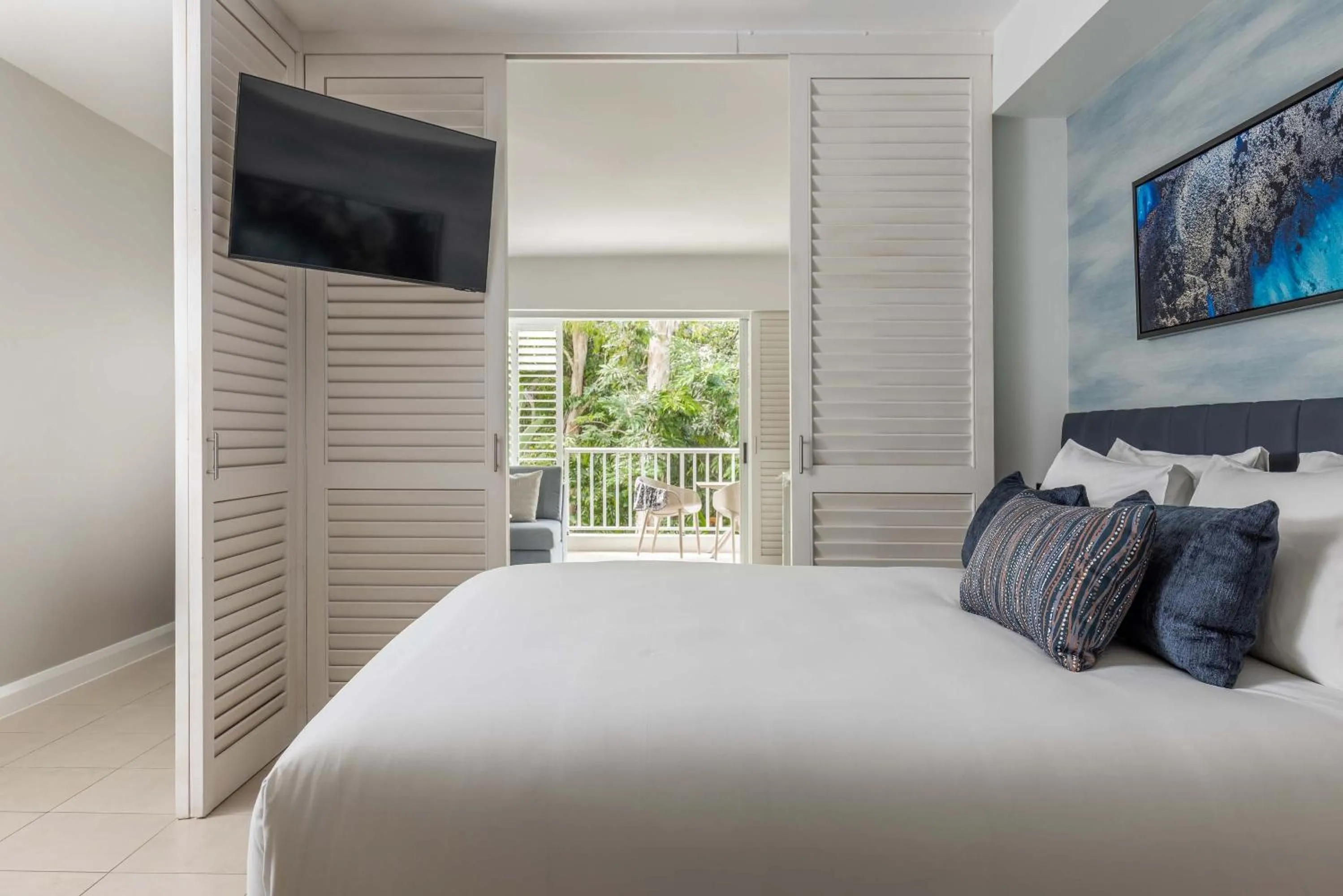 Bed in Peppers Beach Club & Spa