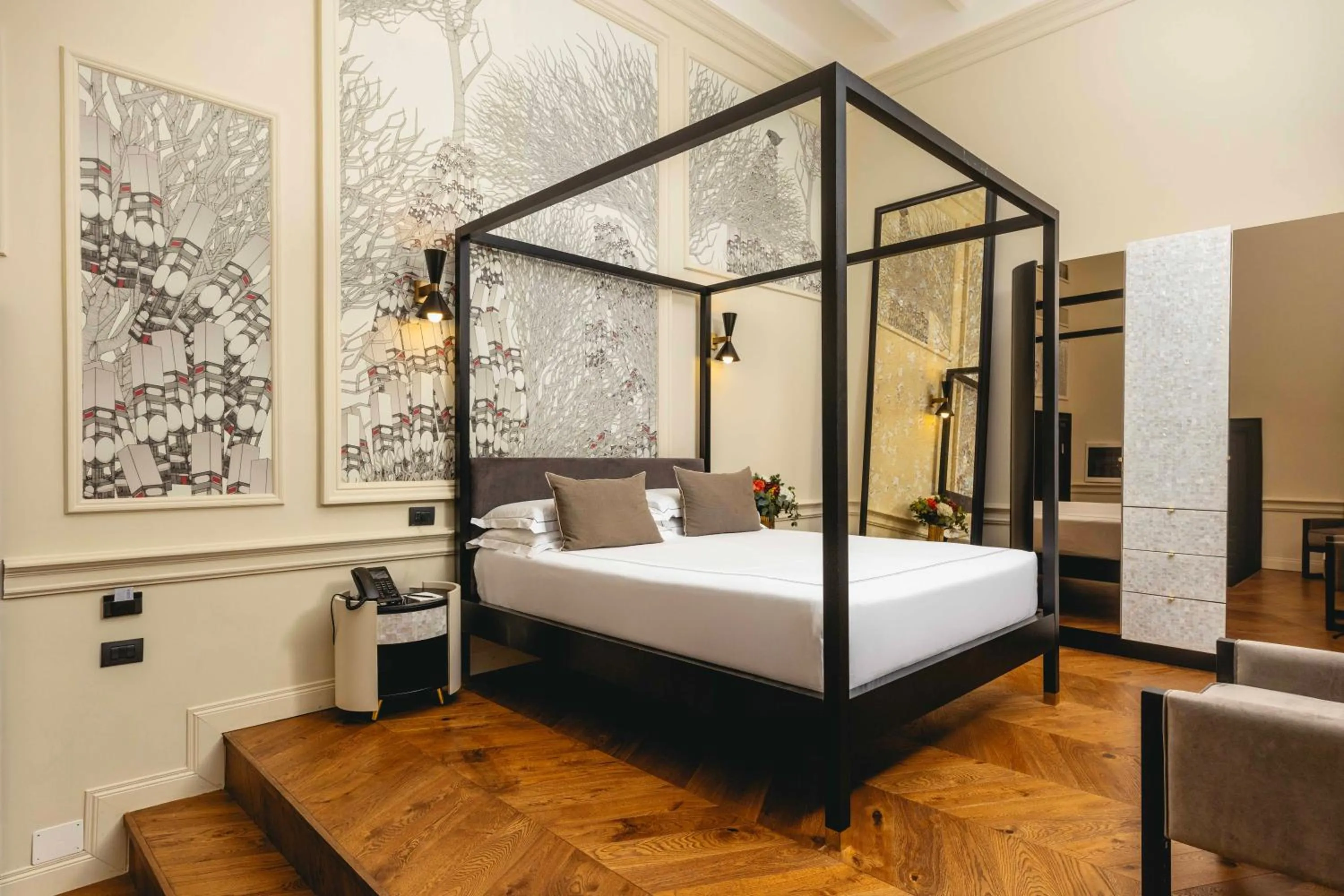 Bed in Roma Luxus Hotel
