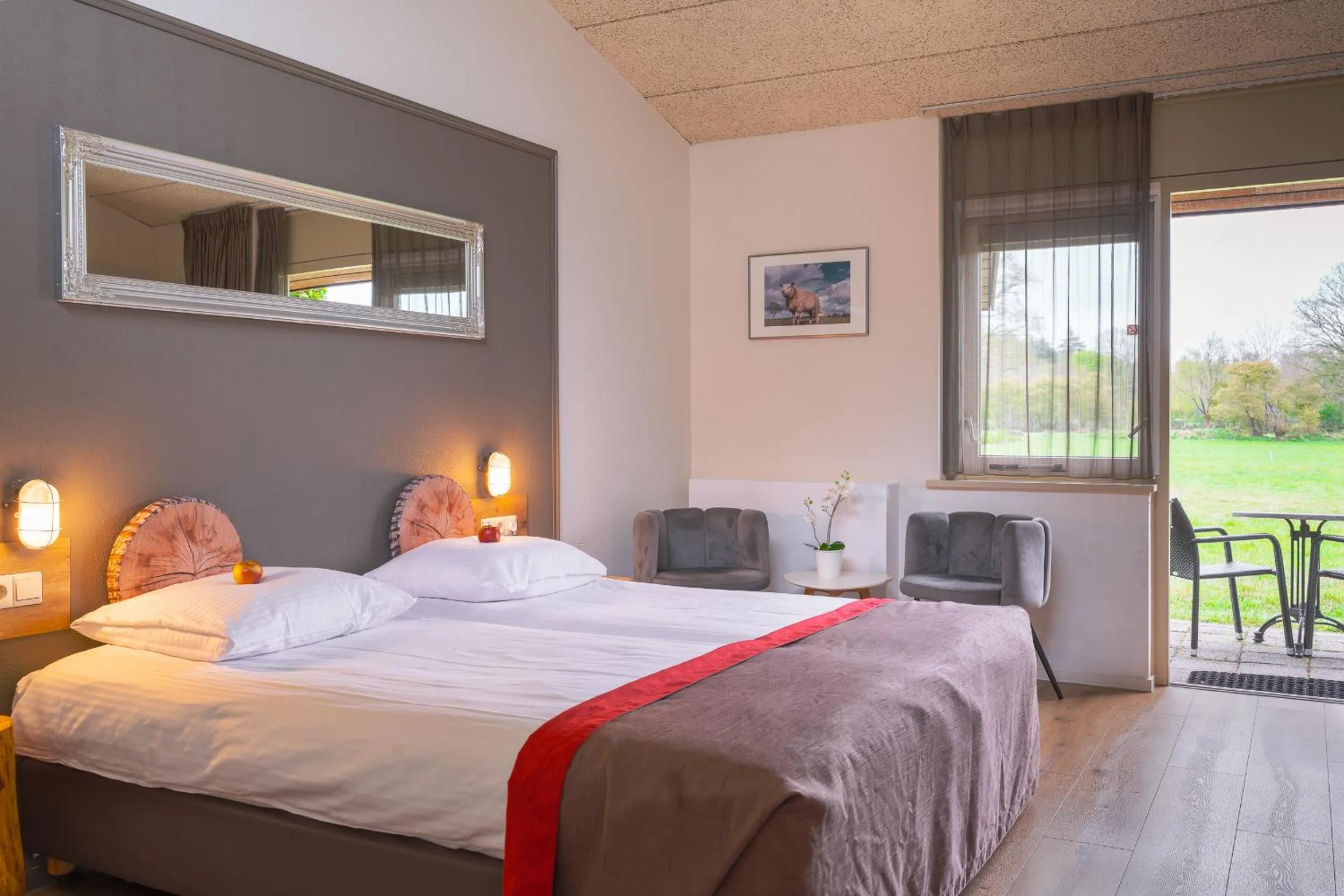 Bed in Landhotel Diever