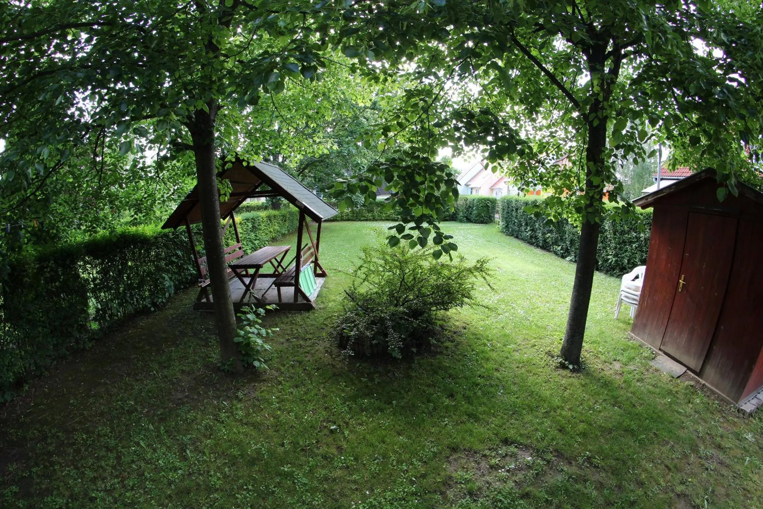 Garden view in Anita Apartman