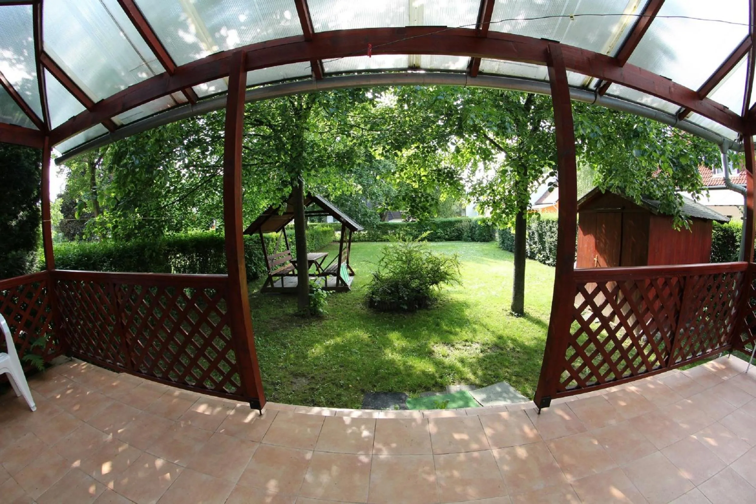 Garden view in Anita Apartman