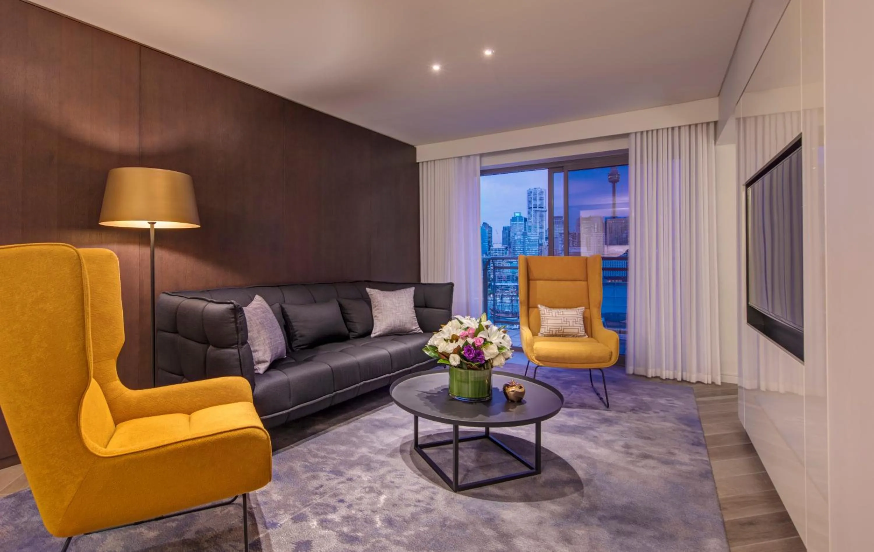 Living room in The Star Grand Hotel and Residences Sydney