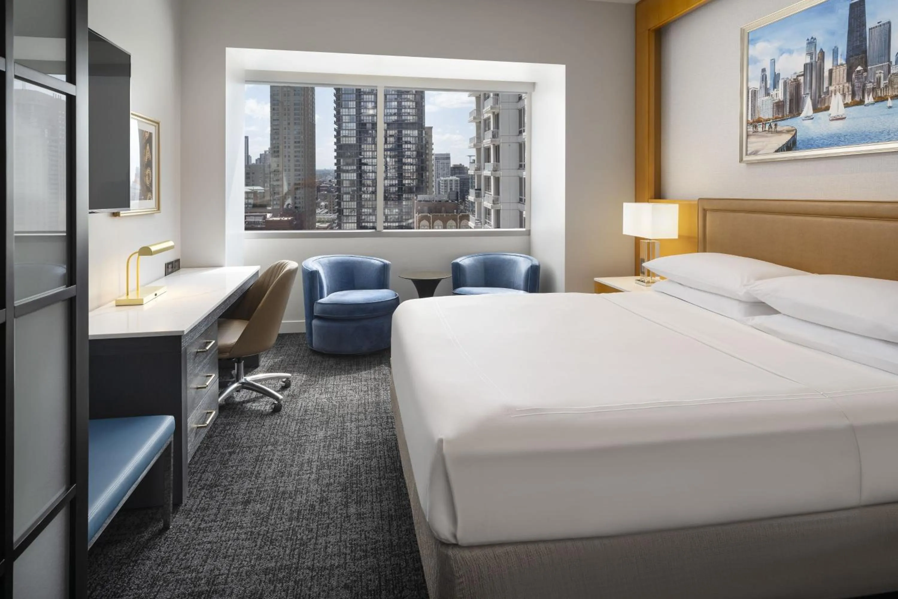 Photo of the whole room, Bed in Conrad Chicago