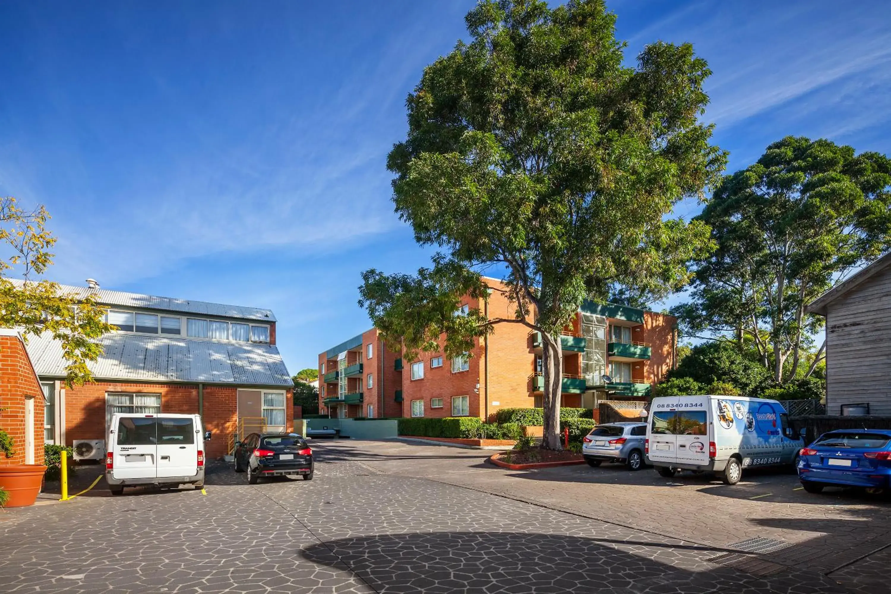 Facade/entrance in APX Parramatta Facade/entrance in APX Parramatta