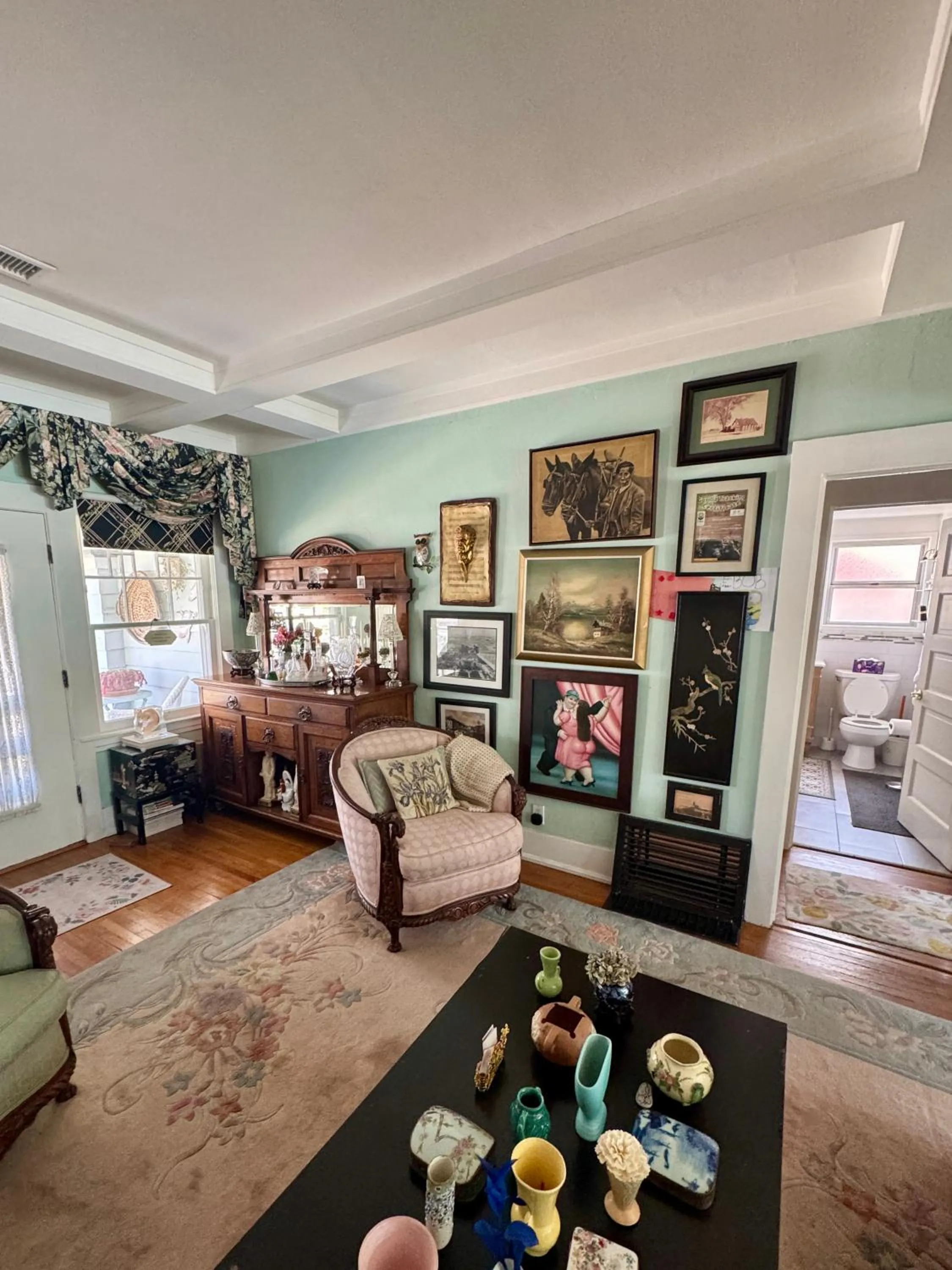 Living room, Bed in Dresden B & B